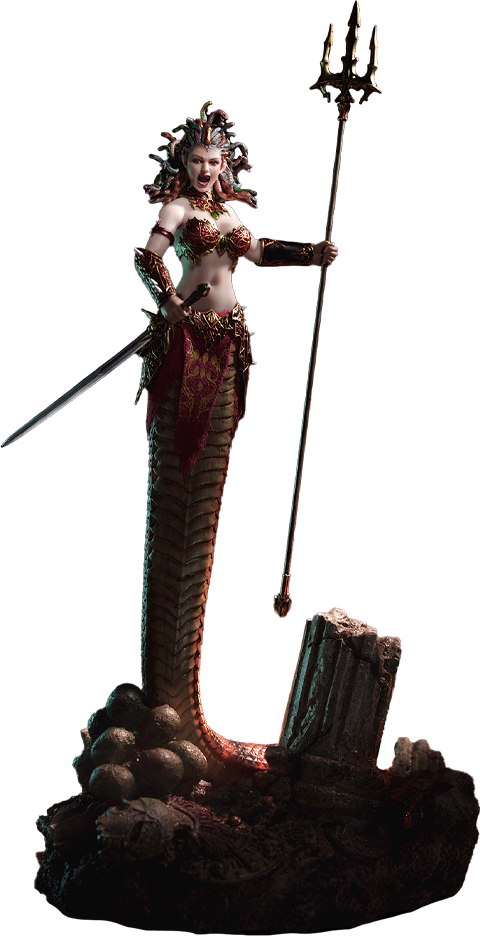 Medusa with Tail (Red) Action Figure  Collector Edition (Prototype Shown) View 11