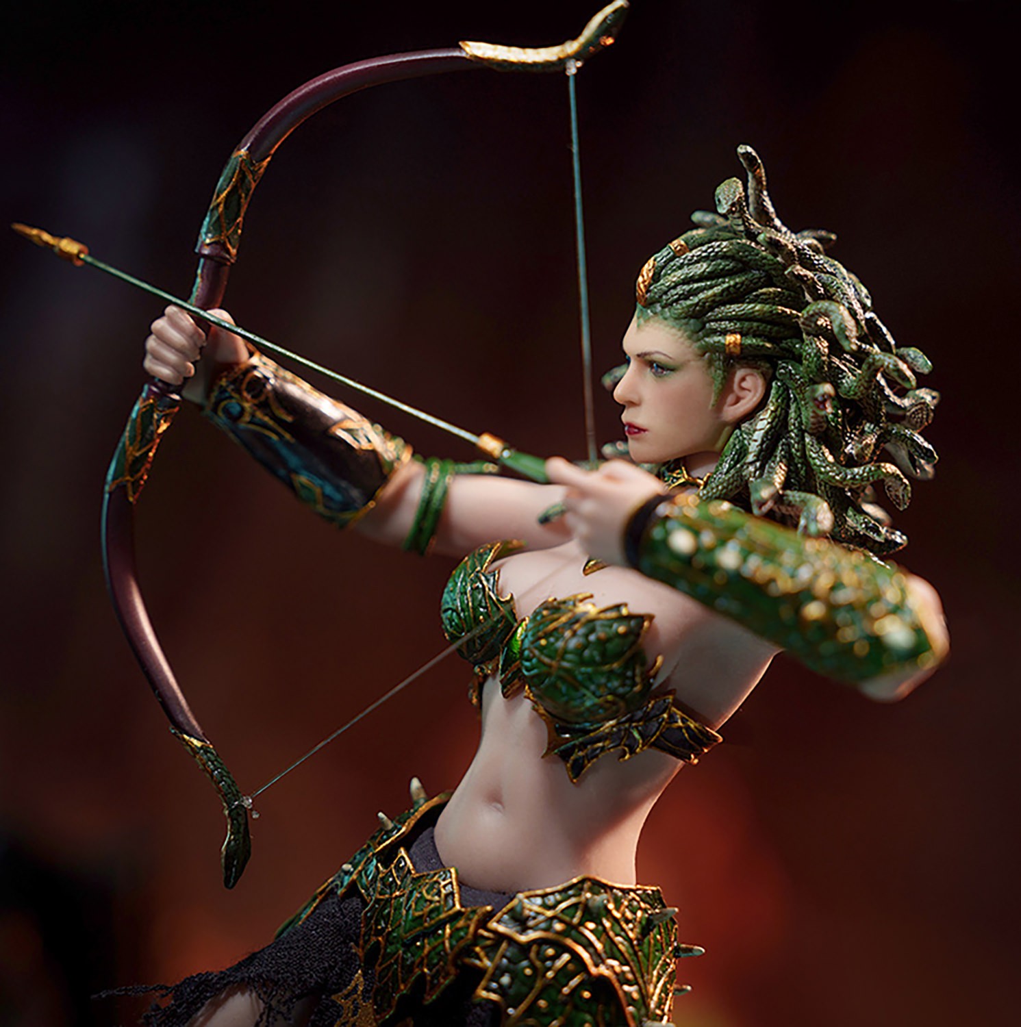 Medusa in Human Form (Green) Action Figure  Collector Edition (Prototype Shown) View 4