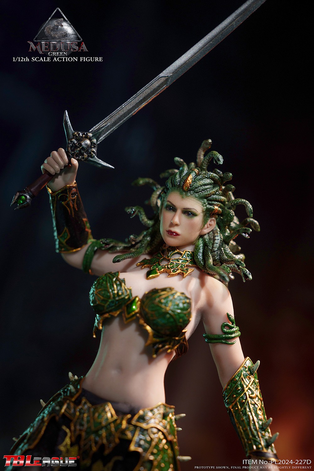 Medusa in Human Form (Green) Action Figure  Collector Edition (Prototype Shown) View 6