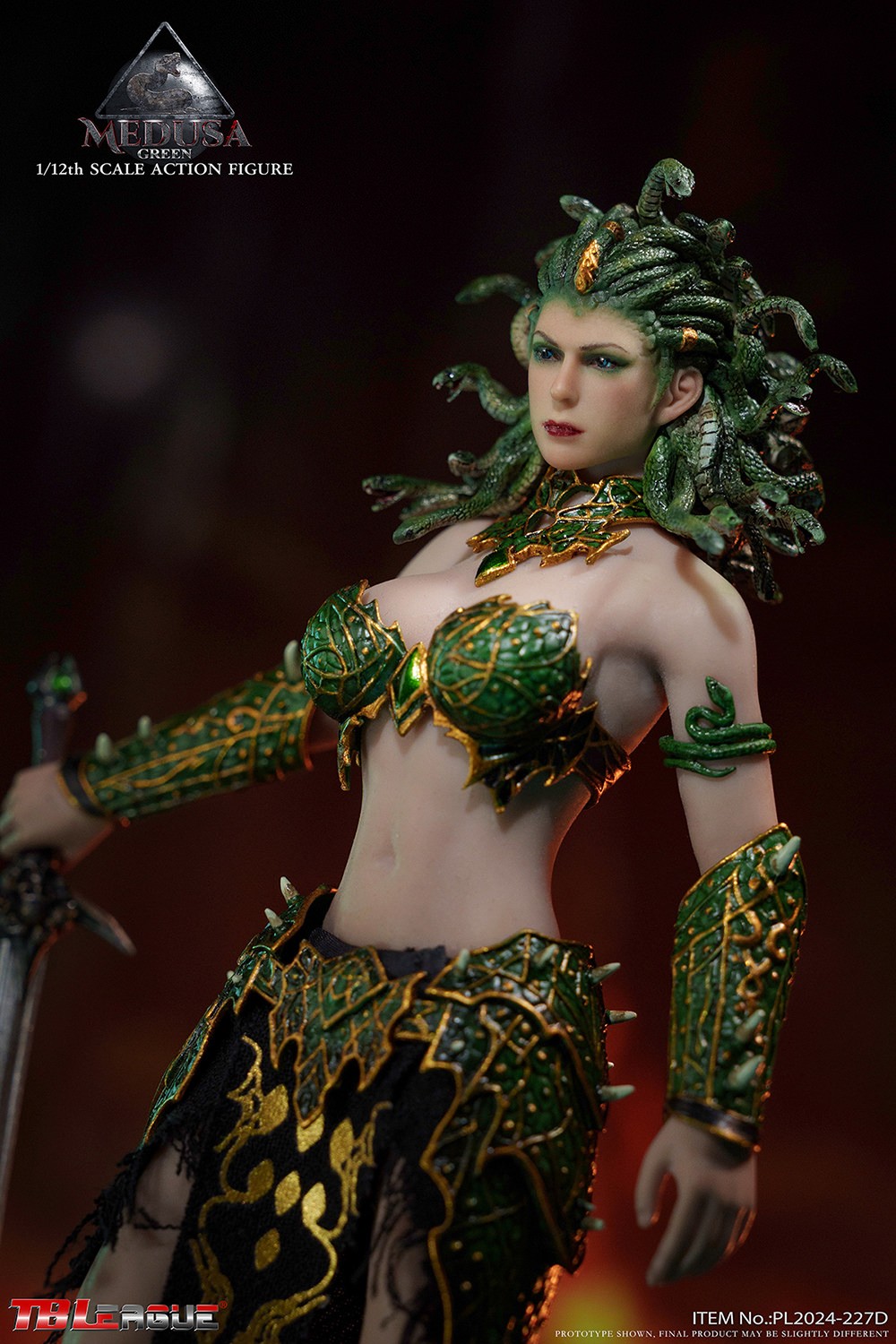 Medusa in Human Form (Green) Action Figure  Collector Edition (Prototype Shown) View 7