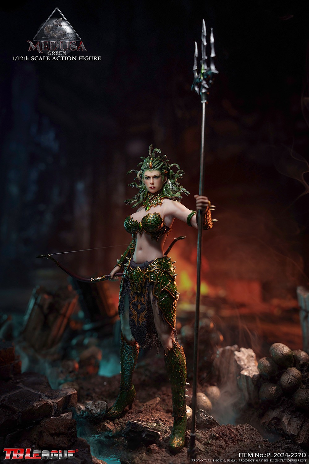 Medusa in Human Form (Green) Action Figure  Collector Edition (Prototype Shown) View 8