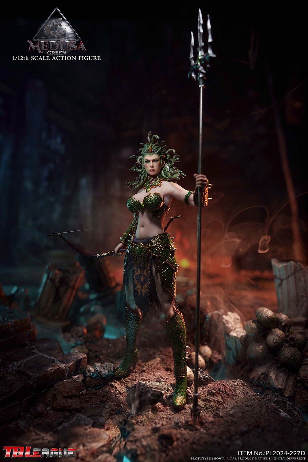Medusa in Human Form (Green) Action Figure  Collector Edition (Prototype Shown) View 9