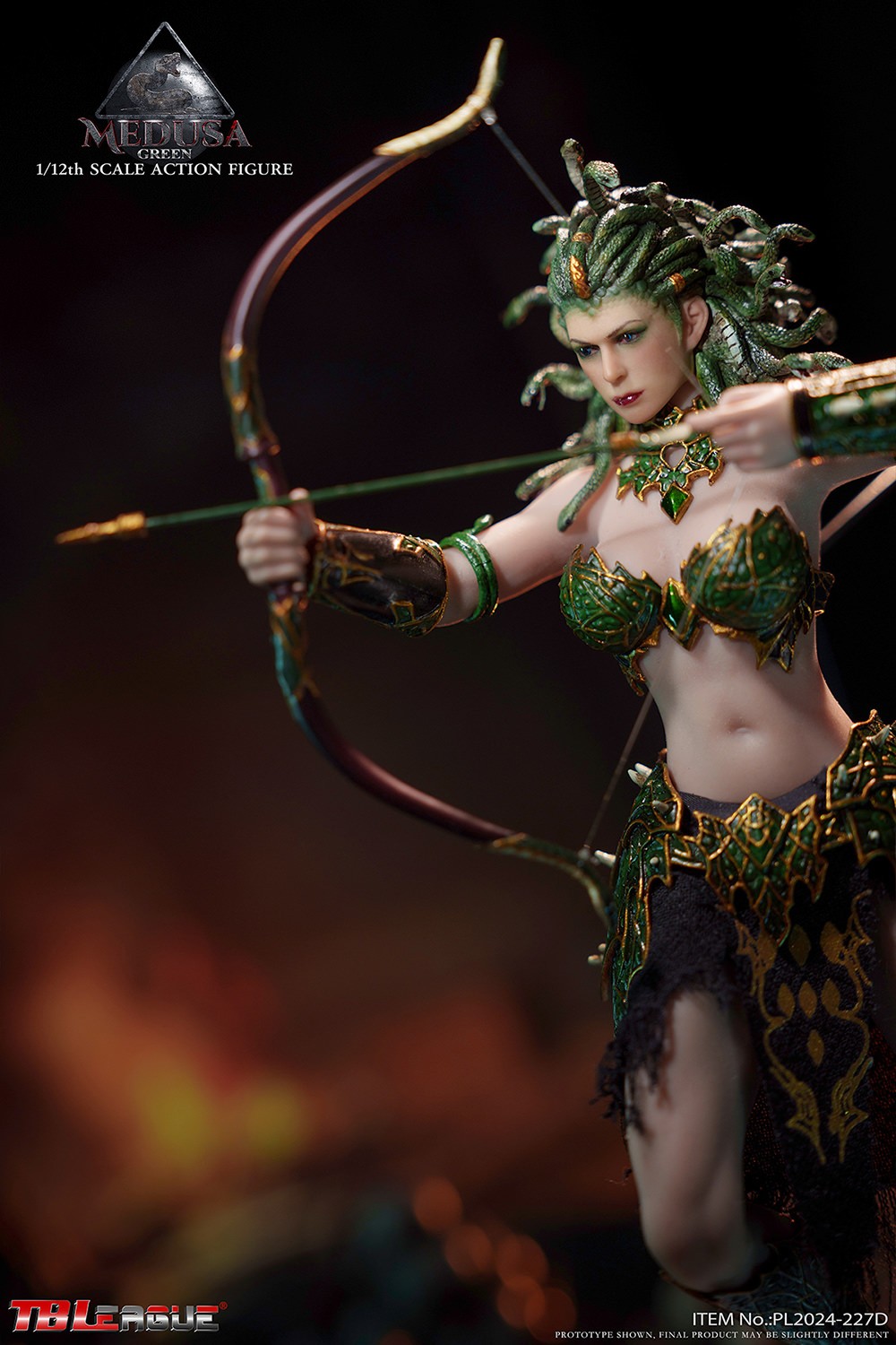 Medusa in Human Form (Green) Action Figure  Collector Edition (Prototype Shown) View 11