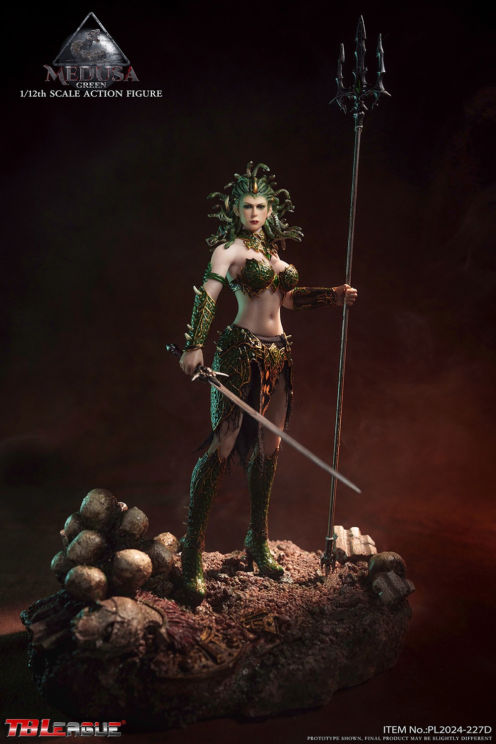 Medusa in Human Form (Green) Action Figure  Collector Edition (Prototype Shown) View 13