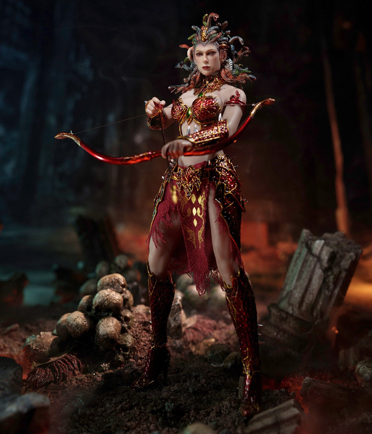 Medusa in Human Form (Red) Action Figure  Collector Edition (Prototype Shown) View 5
