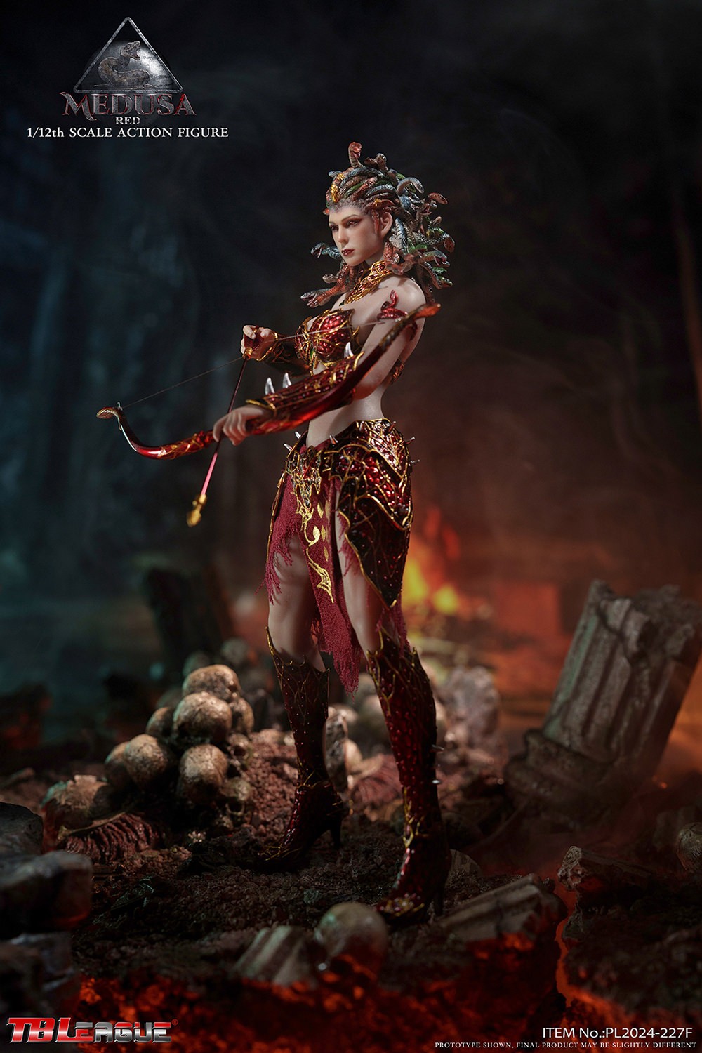 Medusa in Human Form (Red) Action Figure  Collector Edition (Prototype Shown) View 6