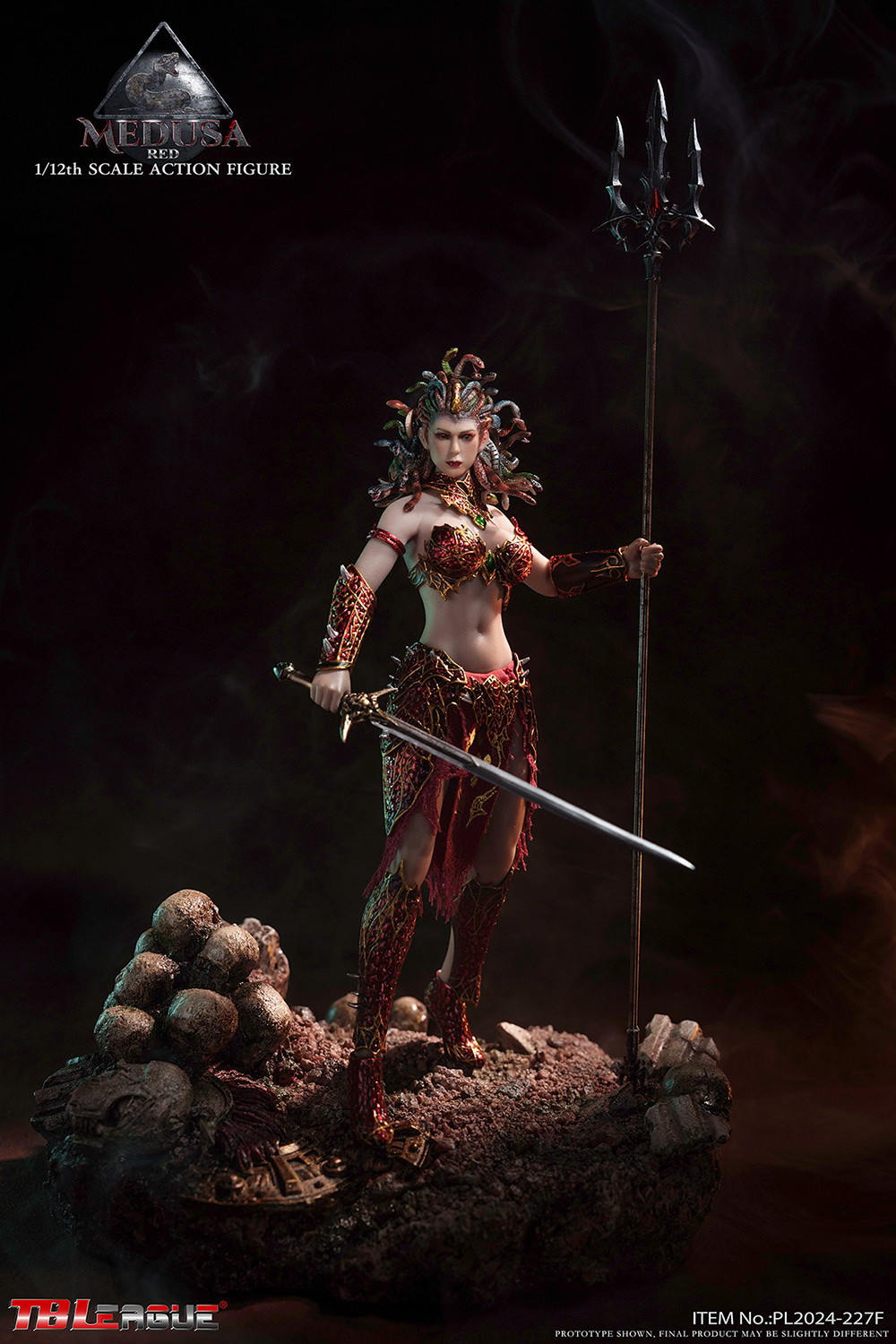Medusa in Human Form (Red) Action Figure  Collector Edition (Prototype Shown) View 8