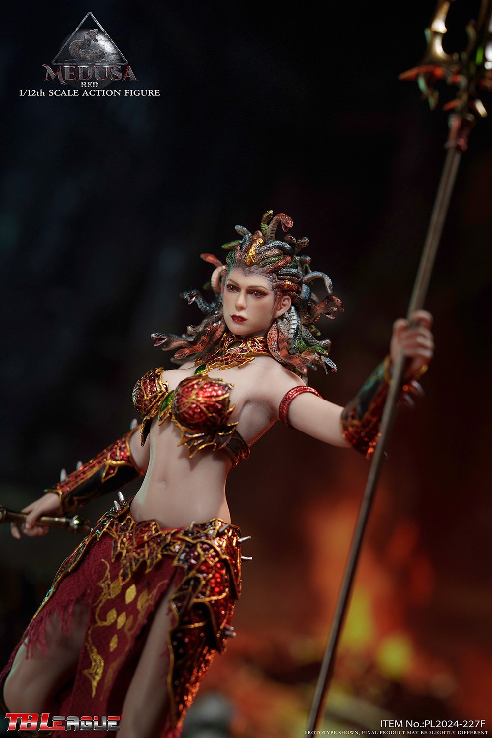 Medusa in Human Form (Red) Action Figure  Collector Edition (Prototype Shown) View 9