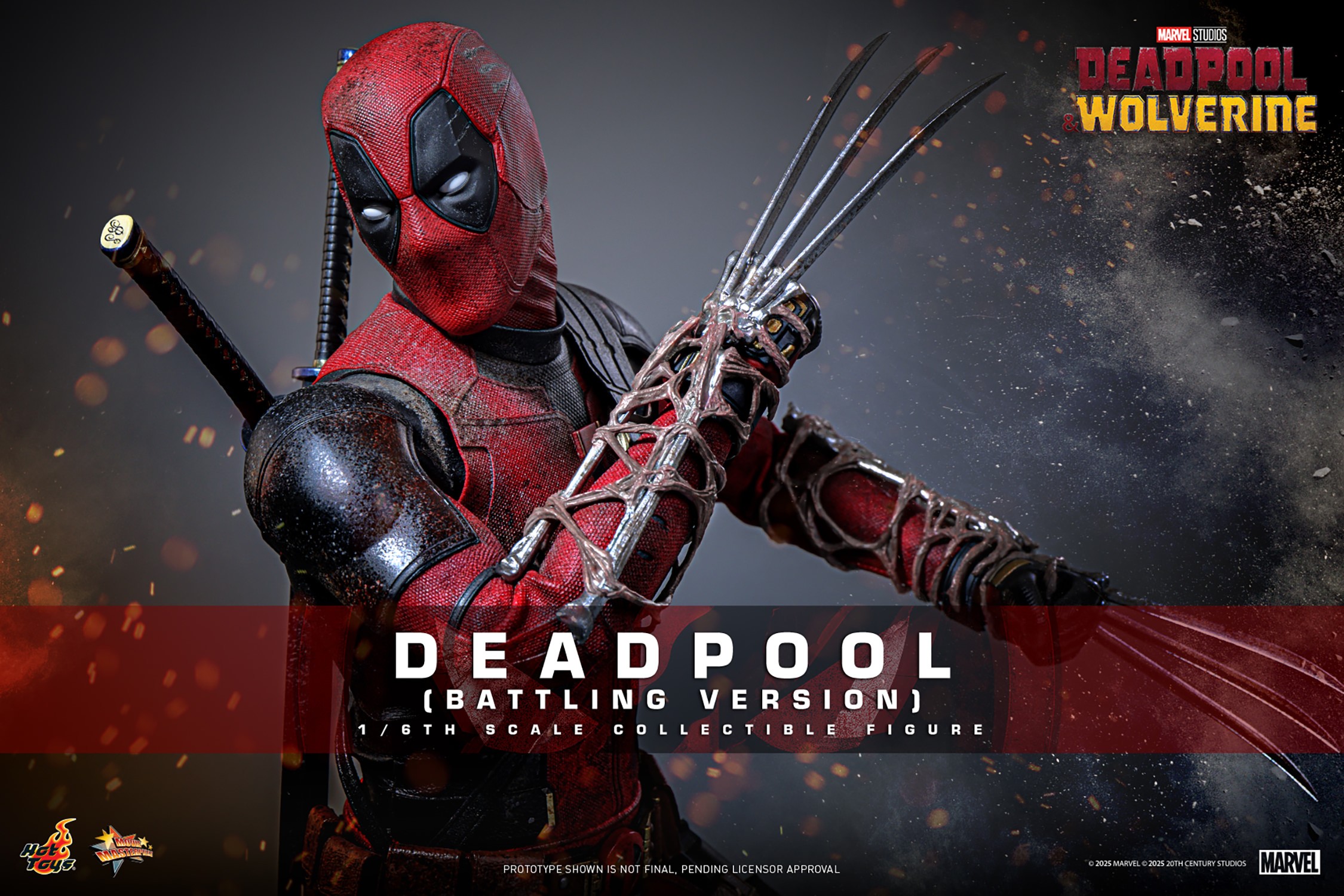 Deadpool (Battling Version) Sixth Scale Figure by Hot Toys