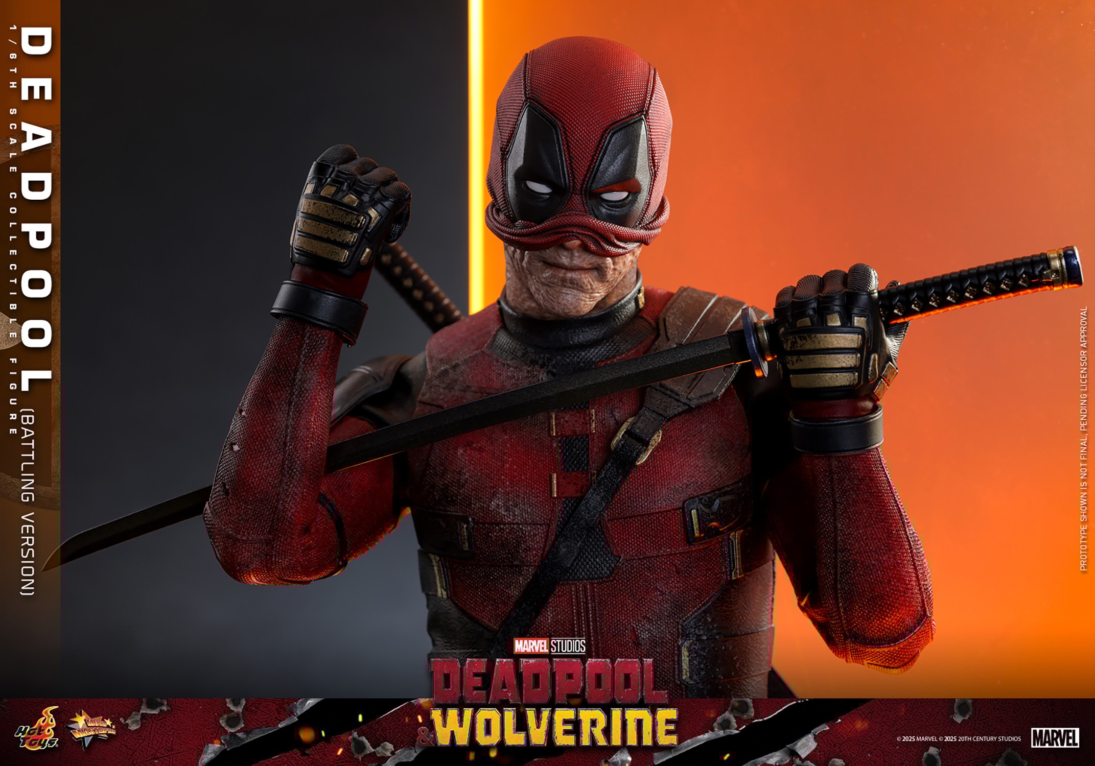 Deadpool com acessórios e articulações