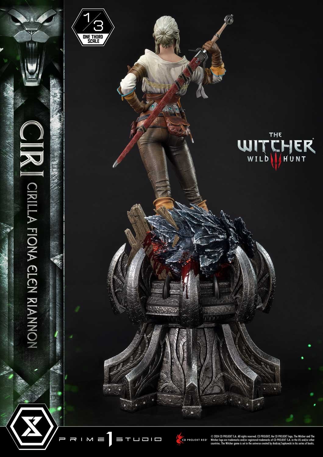 The Witcher 3: Wild Hunt Ciri Fiona Elen Riannon 1:3 Scale Statue  (Prototype Shown) View 11