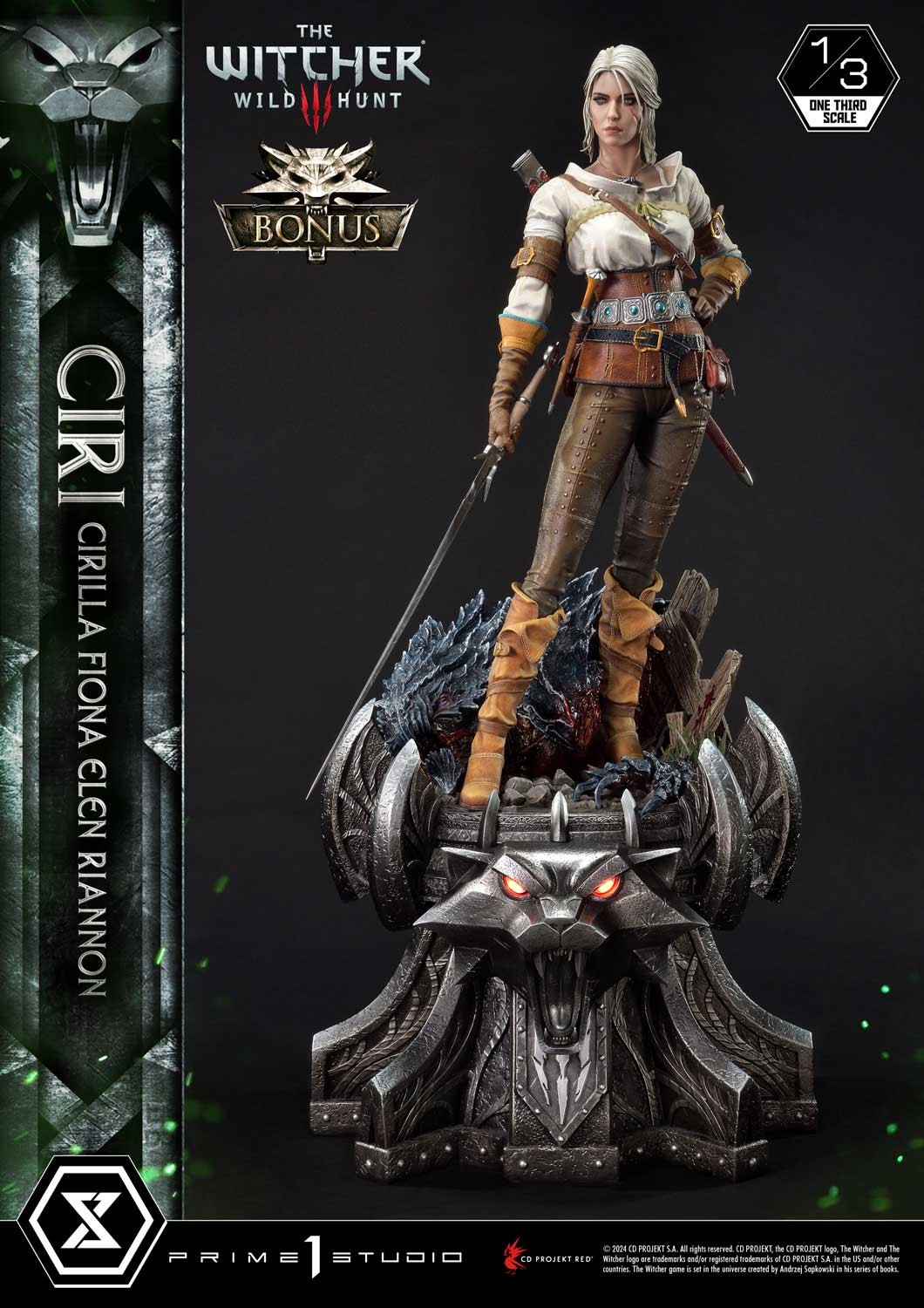 The Witcher 3: Wild Hunt Ciri Fiona Elen Riannon (Bonus Version) 1:3 Scale Statue  (Prototype Shown) View 8