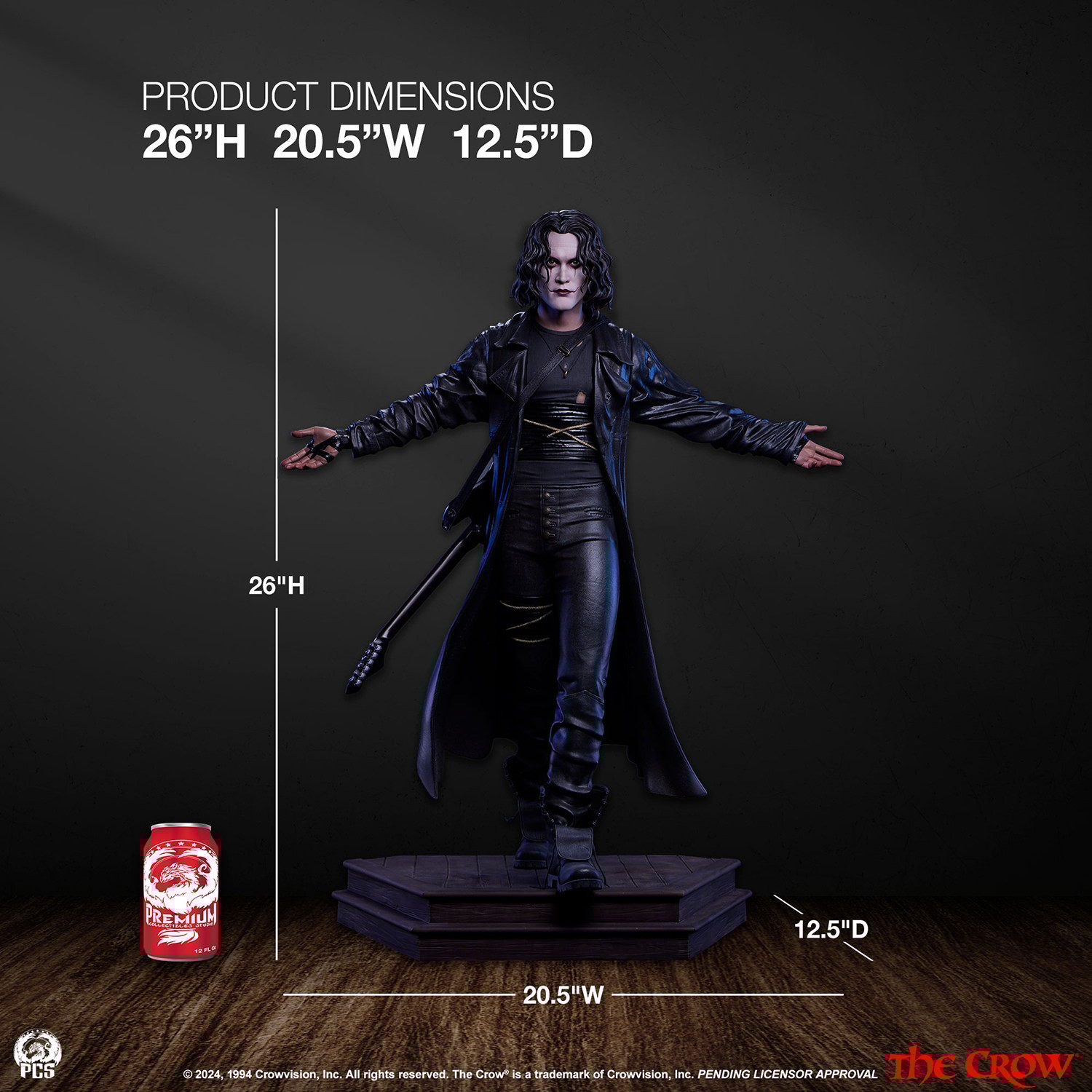 The Crow 1:3 Scale Statue by PCS Sideshow Collectibles