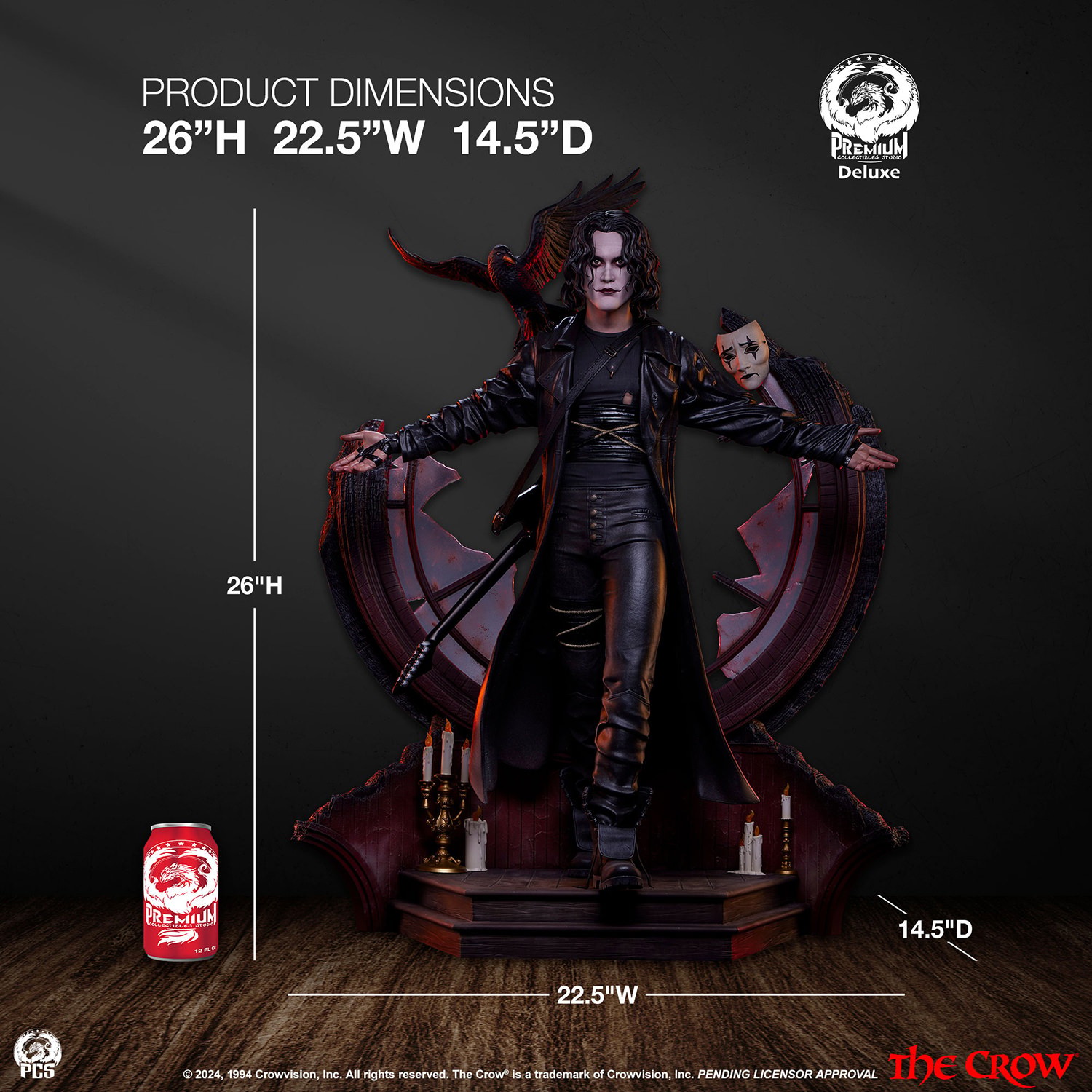 The Crow The Crow Deluxe 1:3 Scale Statue  (Prototype Shown) View 2