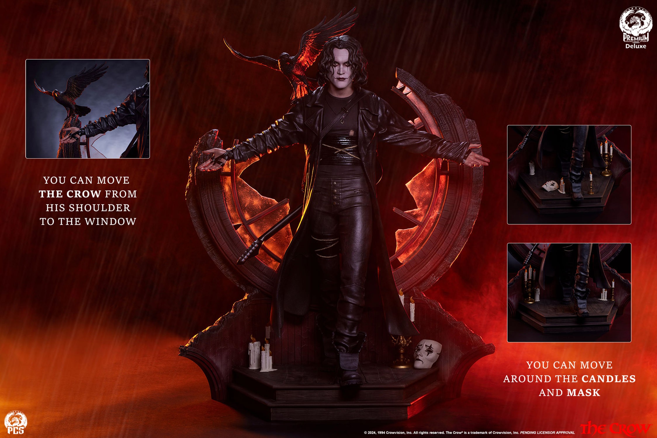 The Crow The Crow Deluxe 1:3 Scale Statue  (Prototype Shown) View 22