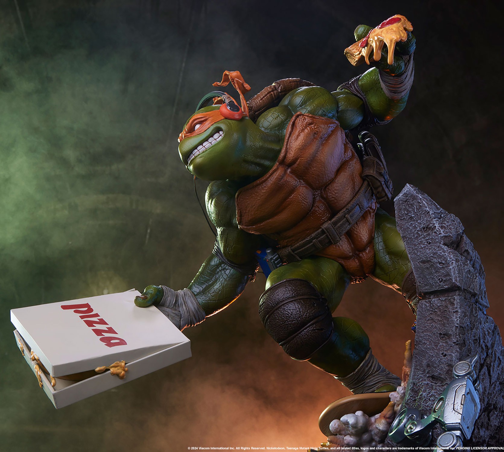 Teenage Mutant Ninja Turtles Michelangelo Deluxe 1:3 Scale Statue  (Prototype Shown) View 4