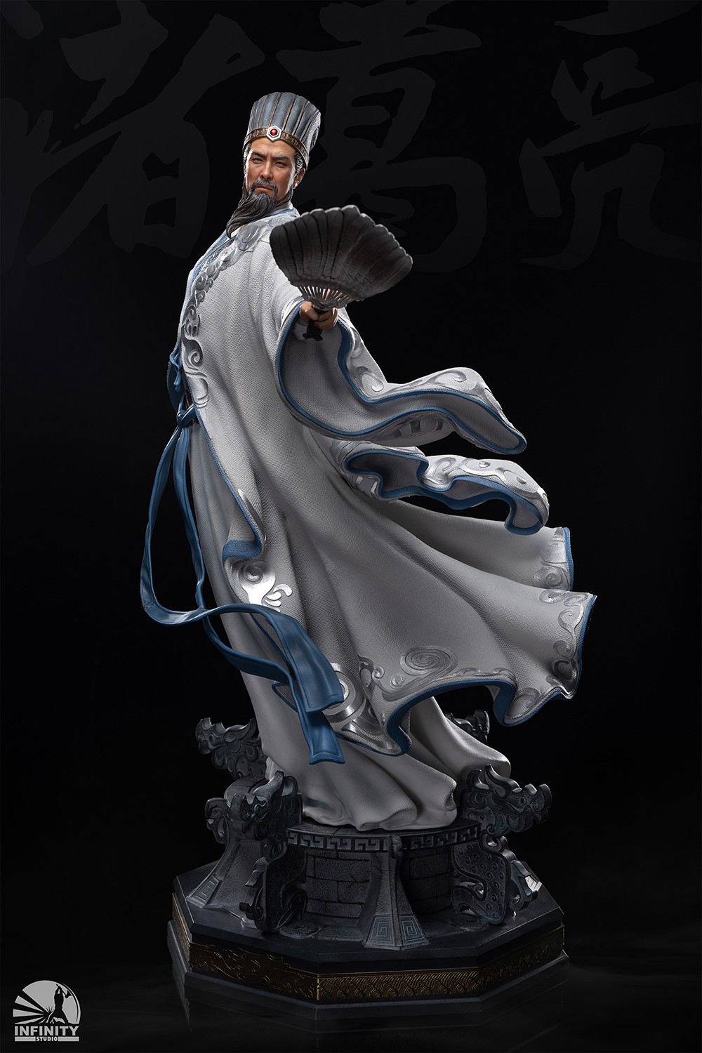Three Kingdoms Generals Zhuge Liang Statues  (Prototype Shown) View 8