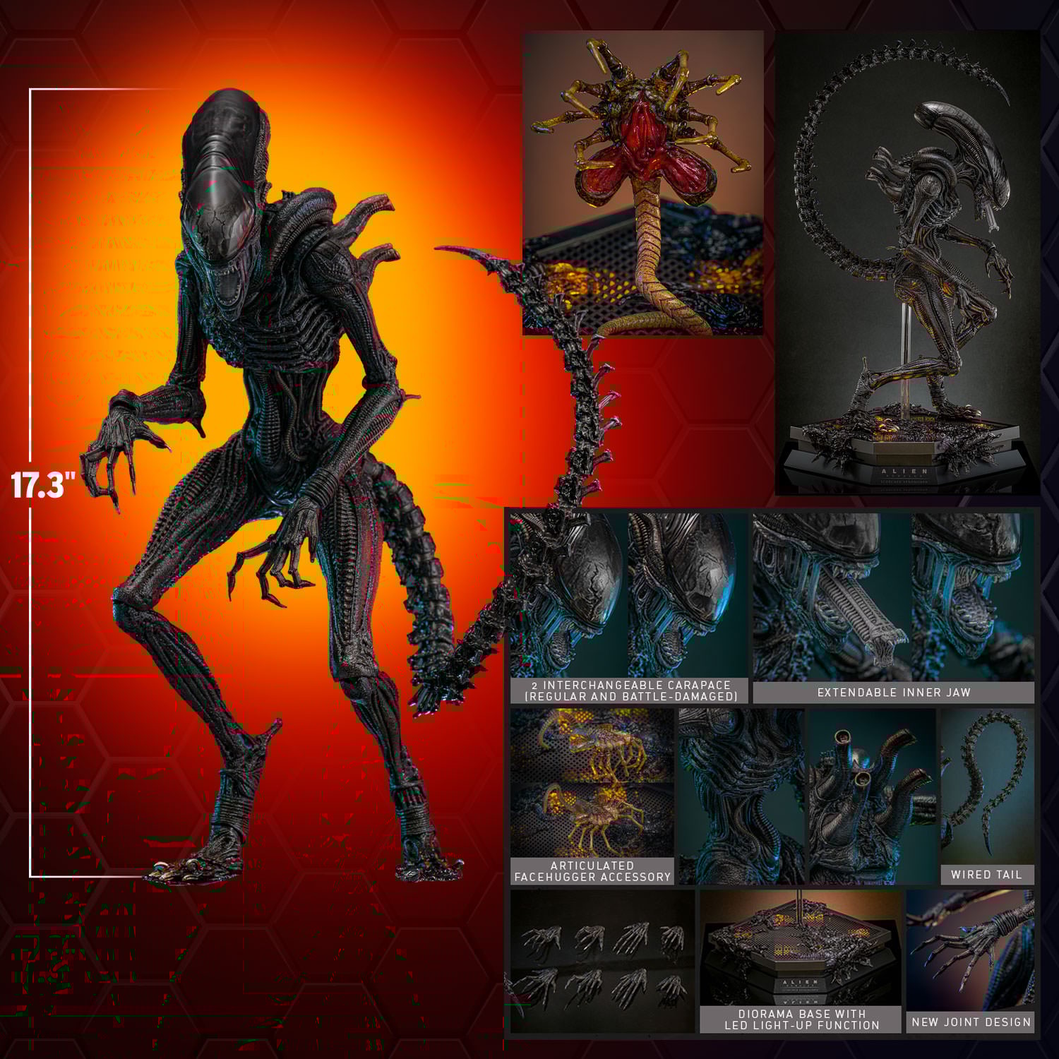 Scorched Xenomorph Sixth Scale Figure by Hot Toys | Sideshow