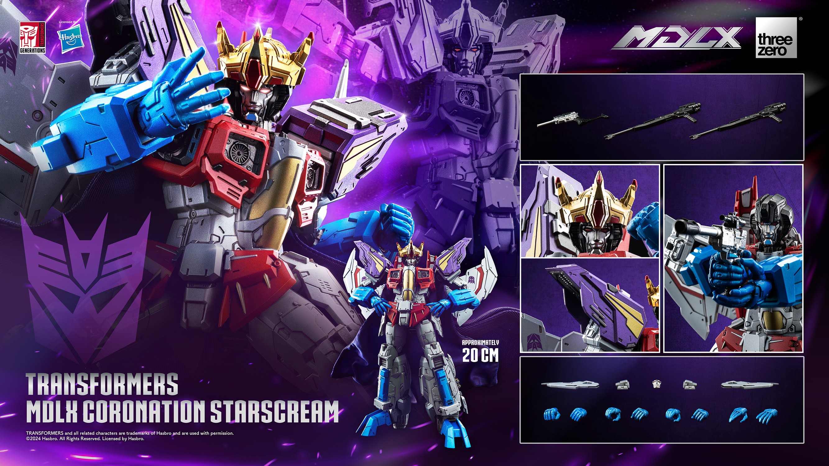 Transformers Coronation Starscream MDLX Action Figure  (Prototype Shown) View 19