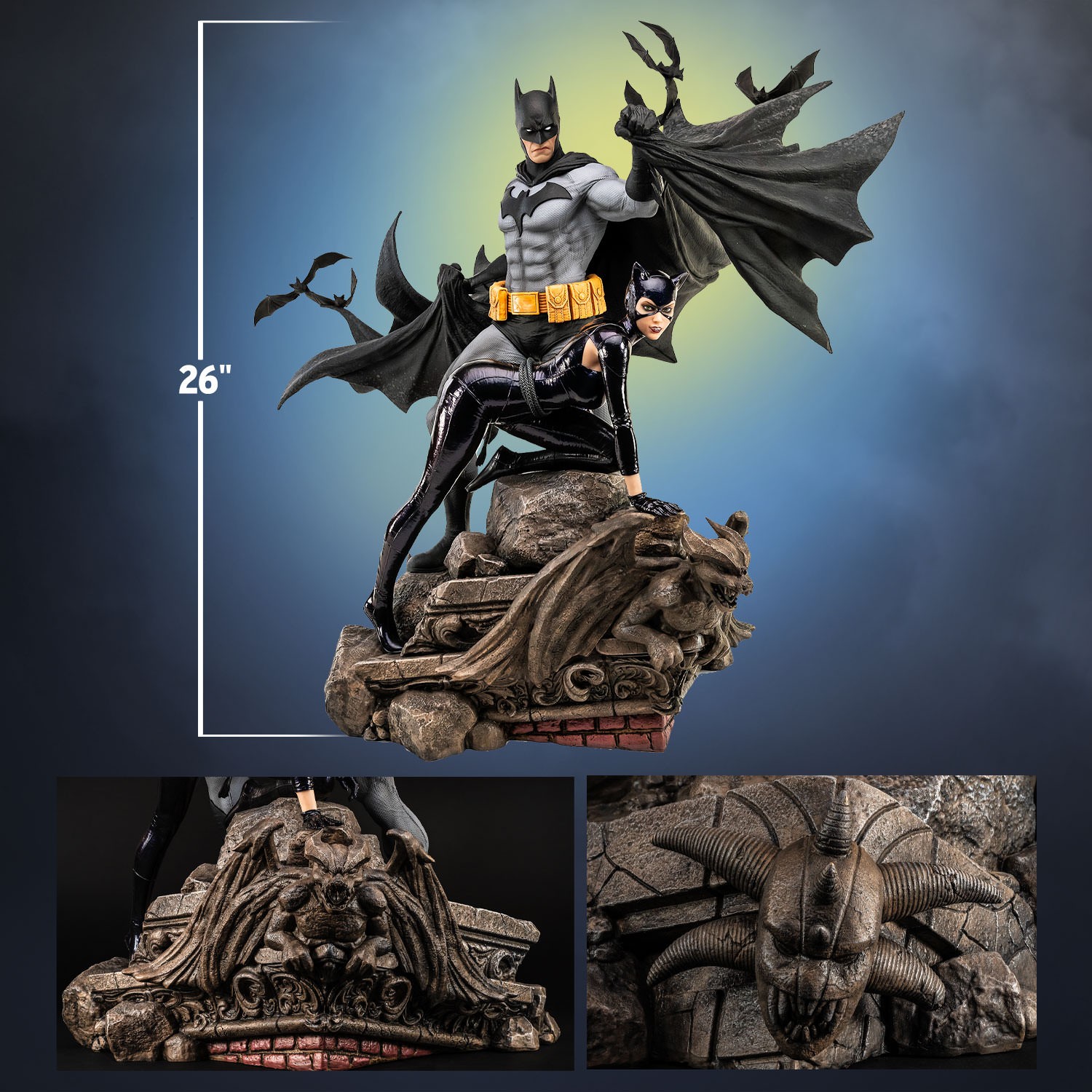 DC Comics Batman & Catwoman Reunion Statues  (Prototype Shown) View 2