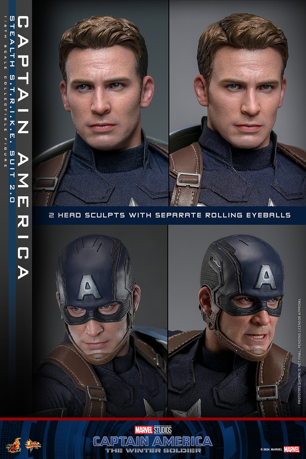 Marvel Captain America (Stealth S.T.R.I.K.E. Suit) 2.0 Sixth Scale Figure  (Prototype Shown) View 9
