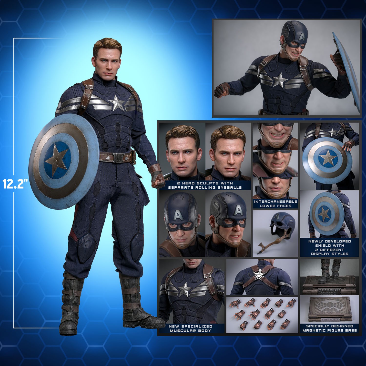 Captain America (Stealth Suit) Sixth Scale Figure