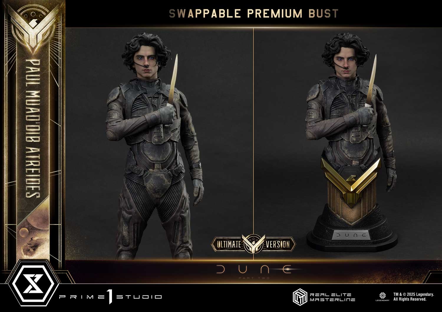 Dune Paul Atreides (Ultimate Version) 1:3 Scale Statue  (Prototype Shown) View 7