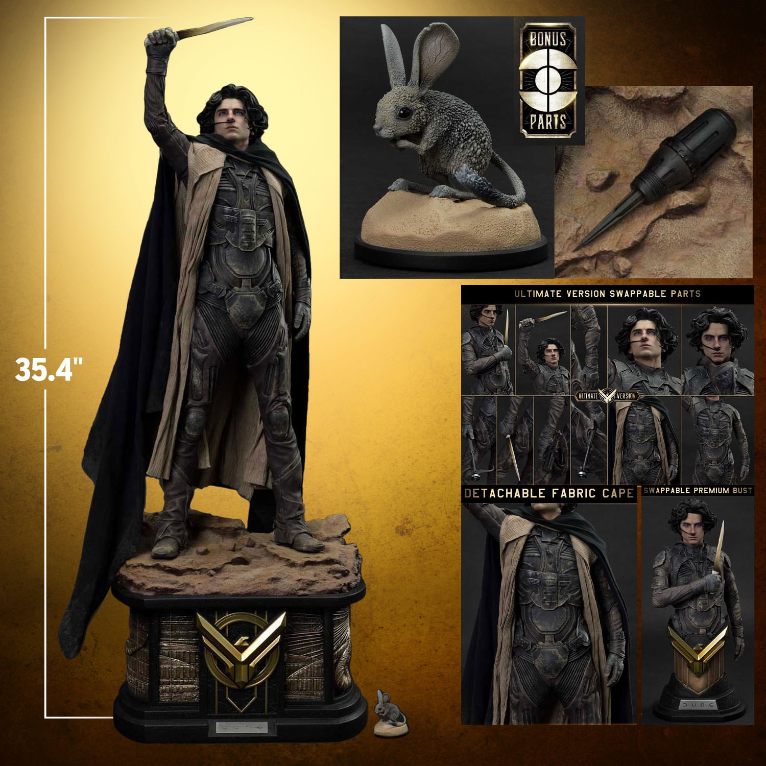 Dune Paul Atreides (Ultimate Bonus Version) 1:3 Scale Statue  (Prototype Shown) View 2