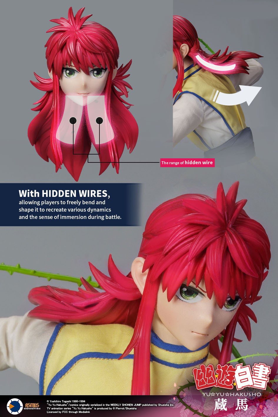 YuYu Hakusho Kurama Sixth Scale Figure  Collector Edition (Prototype Shown) View 19