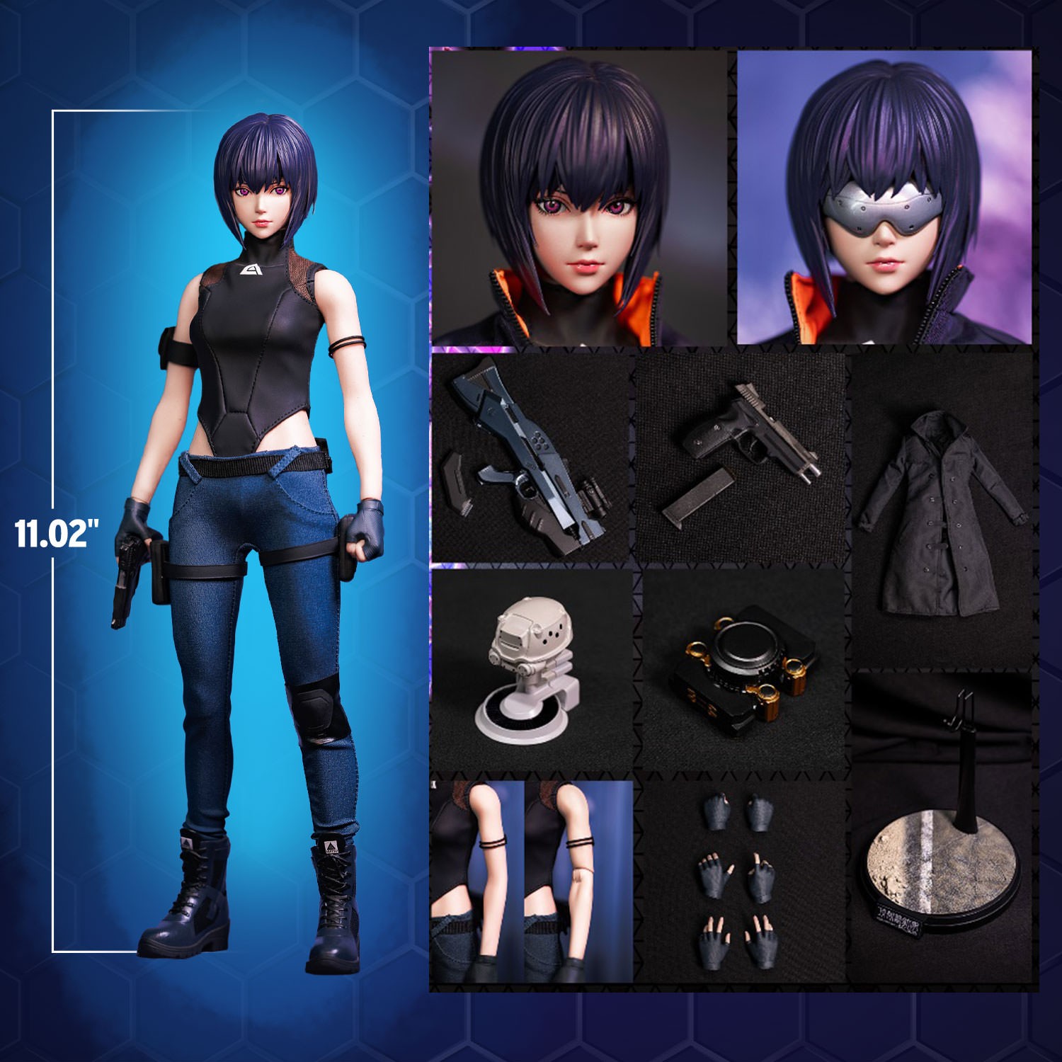 Ghost in the Shell Motoko Kusanagi (Casual Version) Sixth Scale Figure  (Prototype Shown) View 2