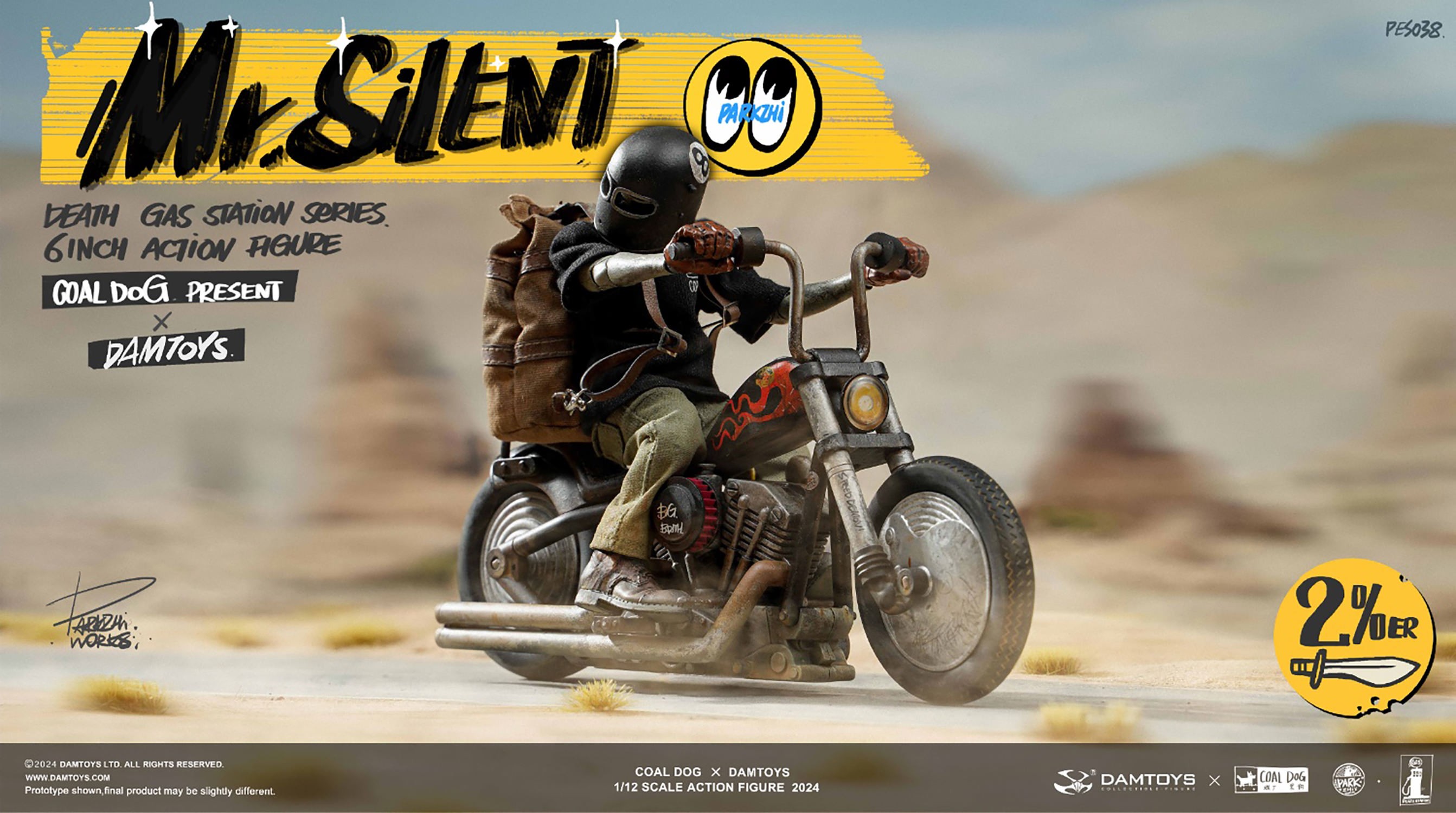 Coal Dog Mr. Silent with Bike Deluxe Action Figure  (Prototype Shown) View 4