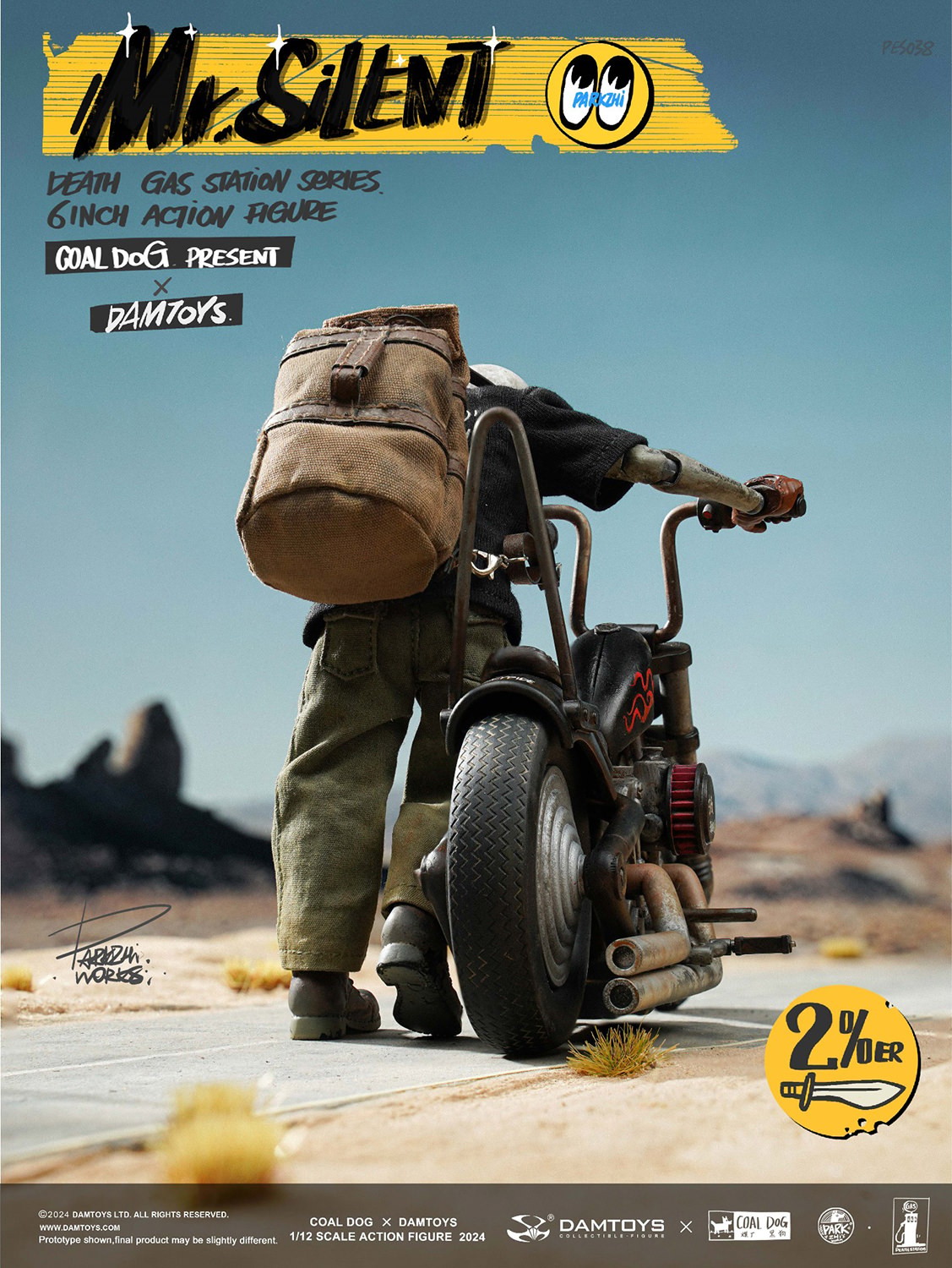 Coal Dog Mr. Silent with Bike Deluxe Action Figure  (Prototype Shown) View 6