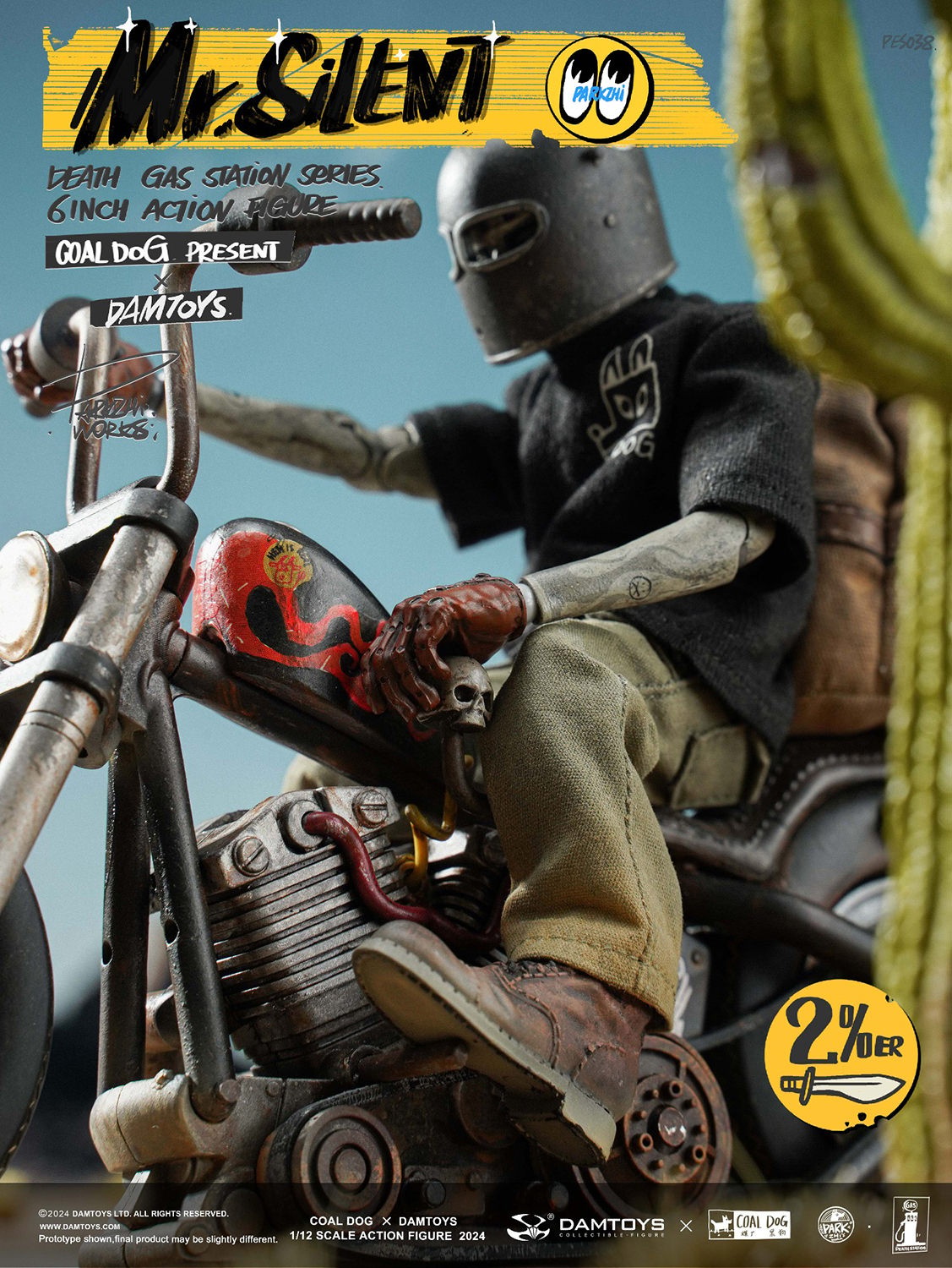 Coal Dog Mr. Silent with Bike Deluxe Action Figure  (Prototype Shown) View 7