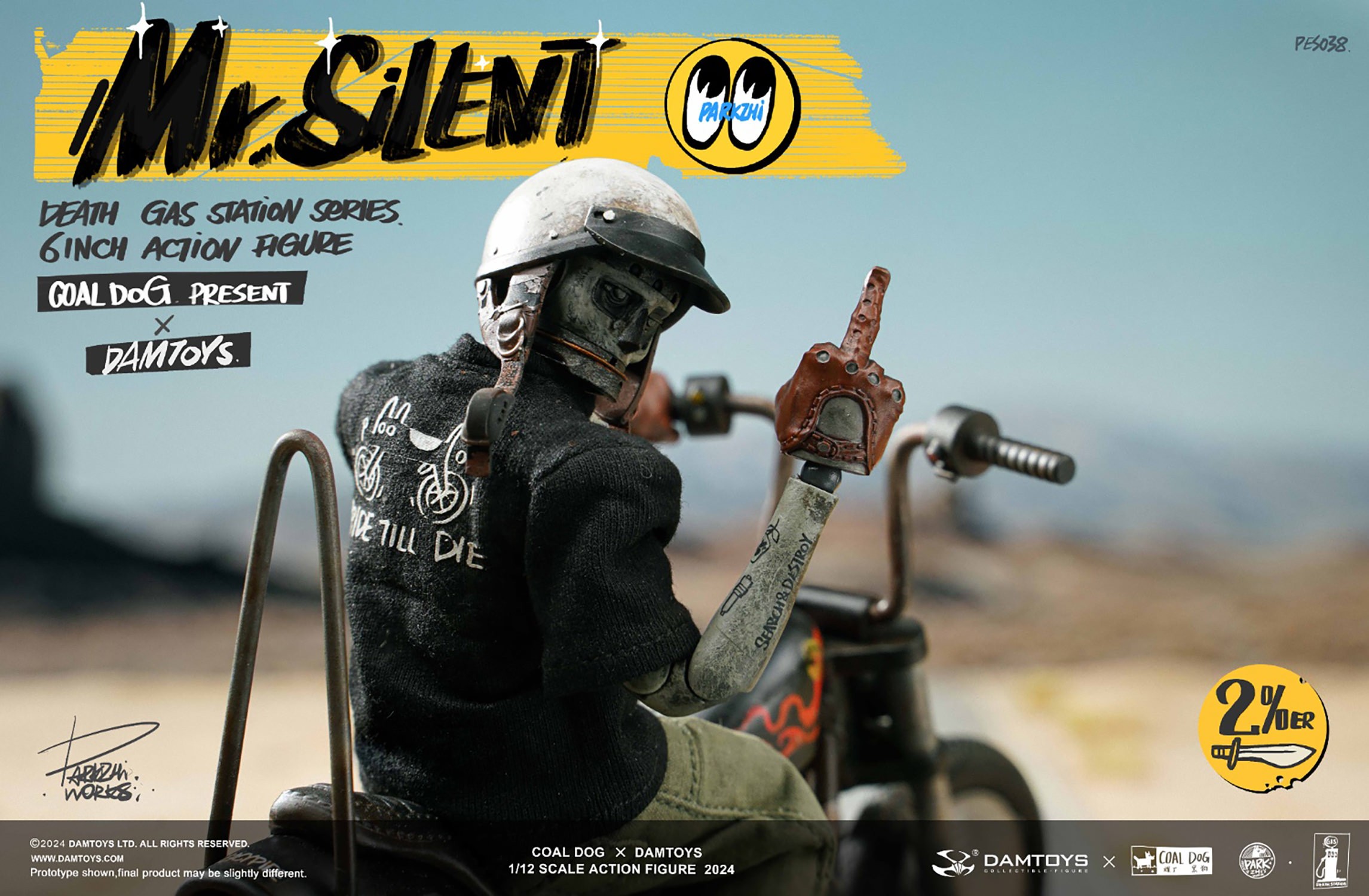 DAMTOYS × COALDOG Coal 1/12 Death Gas Damtoys x Coal Dog Golden Dog Death Gas Station 1/12th Scale