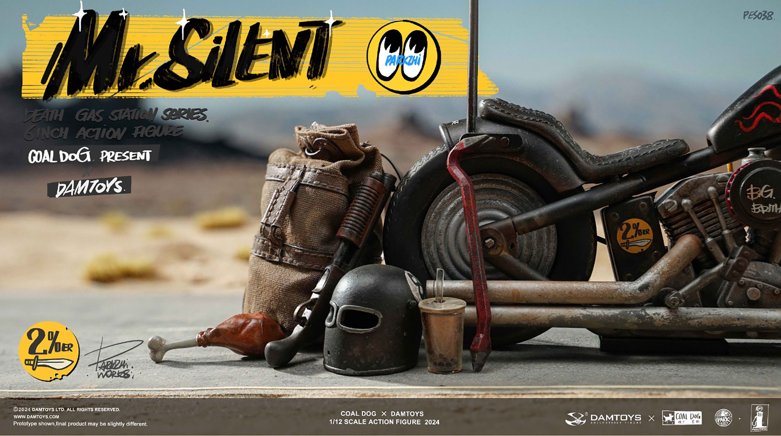 Coal Dog Mr. Silent with Bike Deluxe Action Figure  (Prototype Shown) View 13