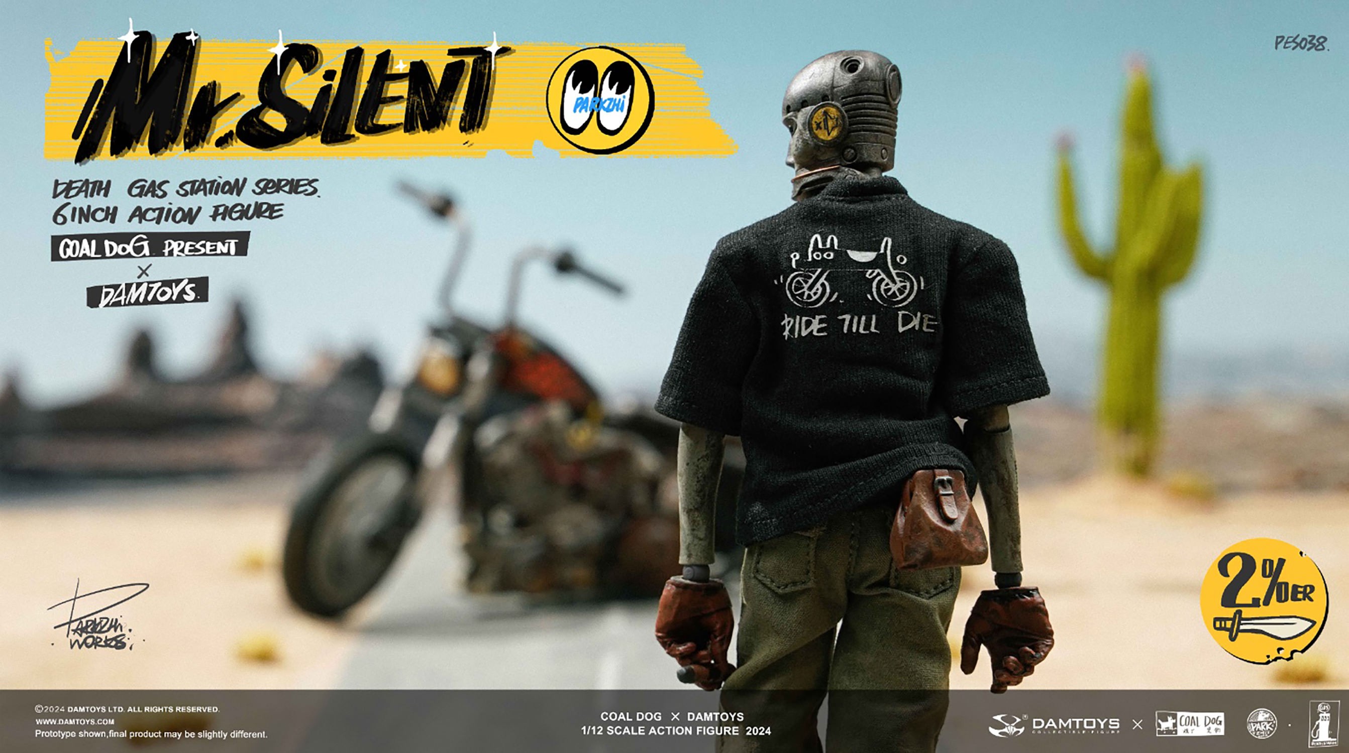Coal Dog Mr. Silent with Bike Deluxe Action Figure  (Prototype Shown) View 14
