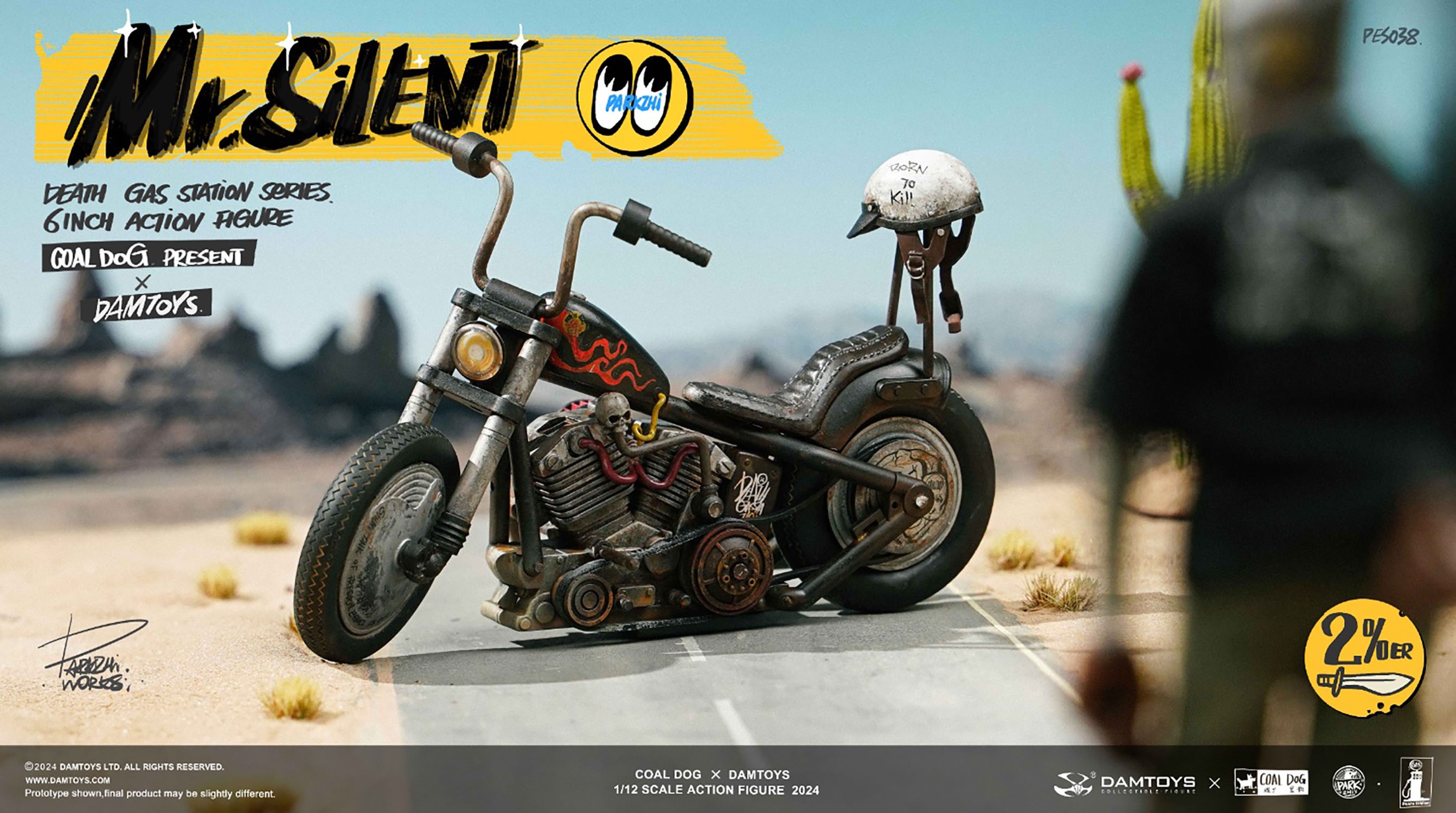 Coal Dog Mr. Silent with Bike Deluxe Action Figure  (Prototype Shown) View 15