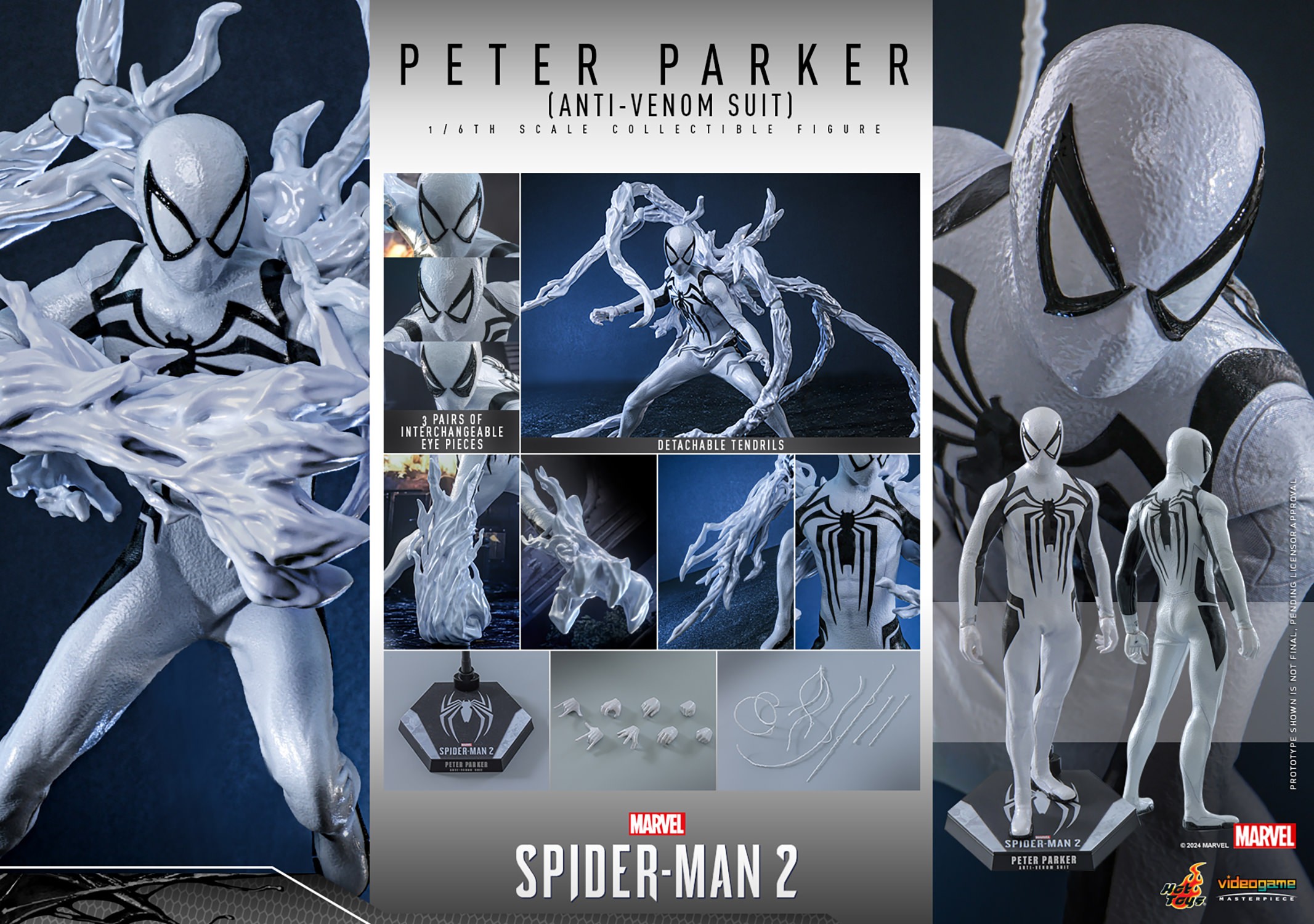 Marvel Peter Parker (Anti-Venom Suit) Sixth Scale Figure  (Prototype Shown) View 22