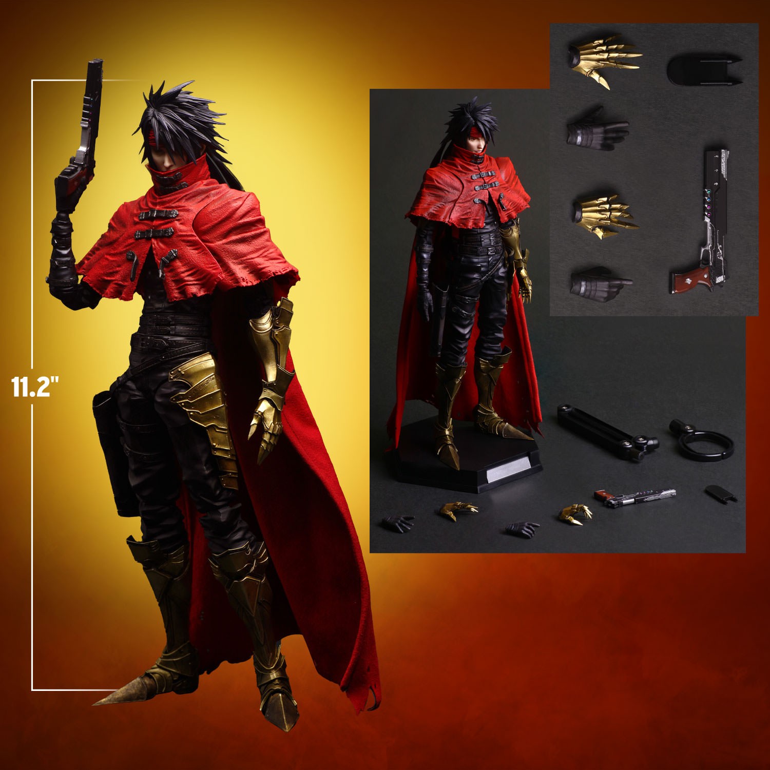 Vincent Valentine PLAY ARTS SHIN Action Figure by Sqaure