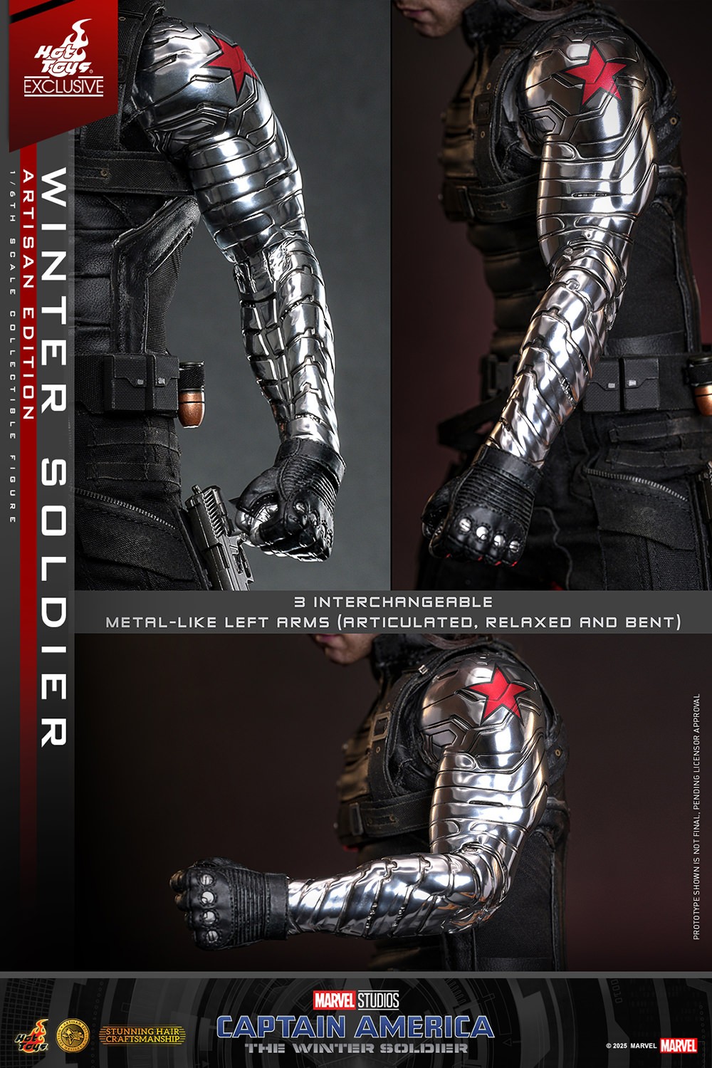 Marvel Winter Soldier (Artisan Edition) (Special Edition) Sixth Scale Figure  (Prototype Shown) View 21