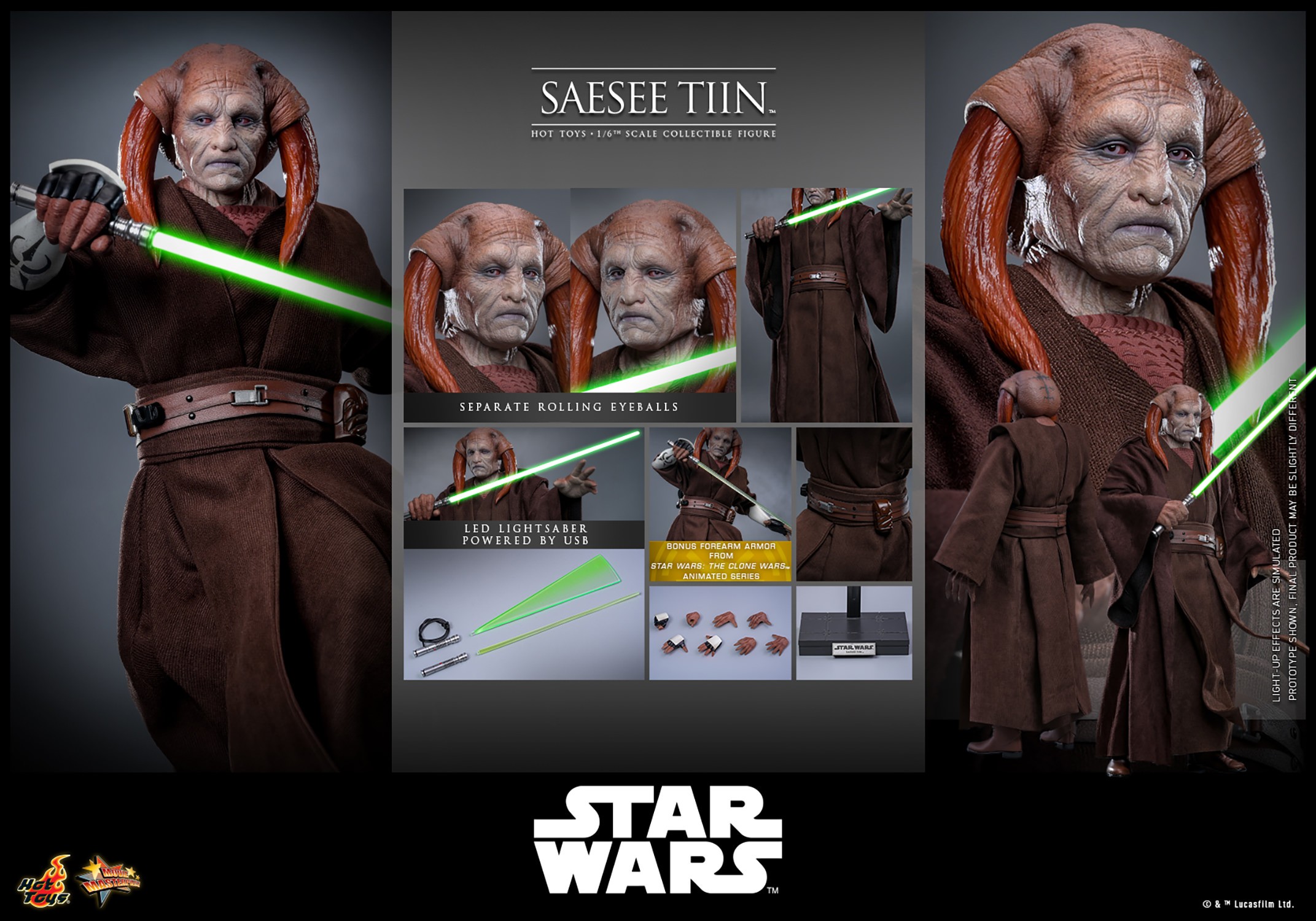 Star Wars Saesee Tiin™ Sixth Scale Figure  (Prototype Shown) View 20