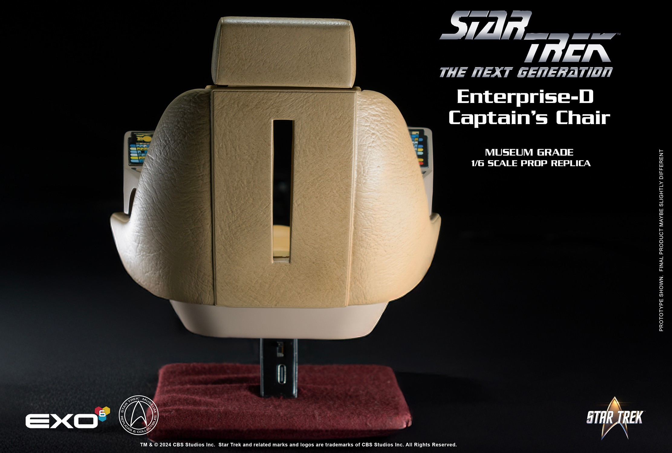Enterprise-D Captain’s Chair Prop Replica by EXO-6 Collectibles ...