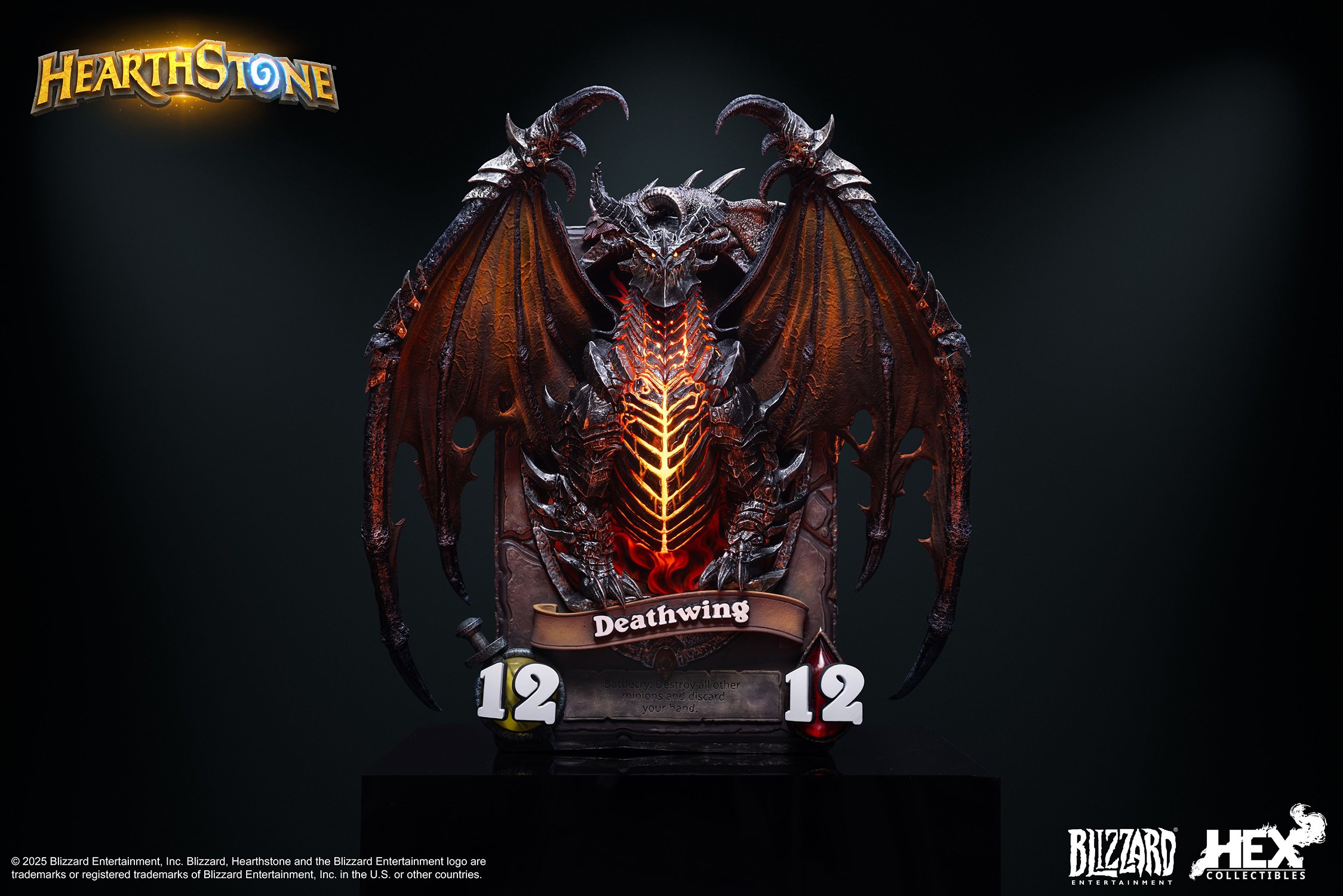 Deathwing 3D Art Frame Statue by HEX Collectibles | Sideshow