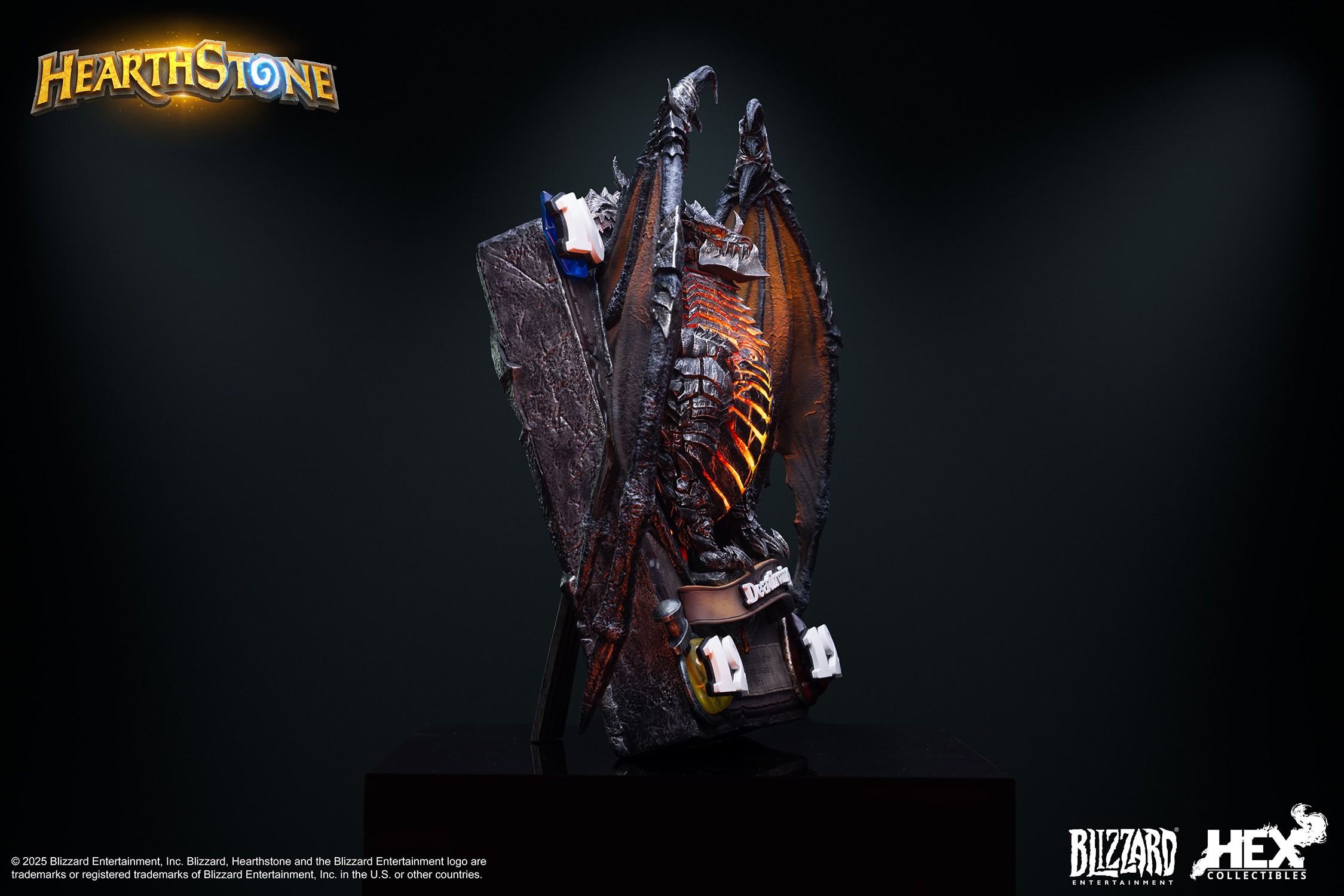 Deathwing 3D Art Frame Statue by HEX Collectibles | Sideshow
