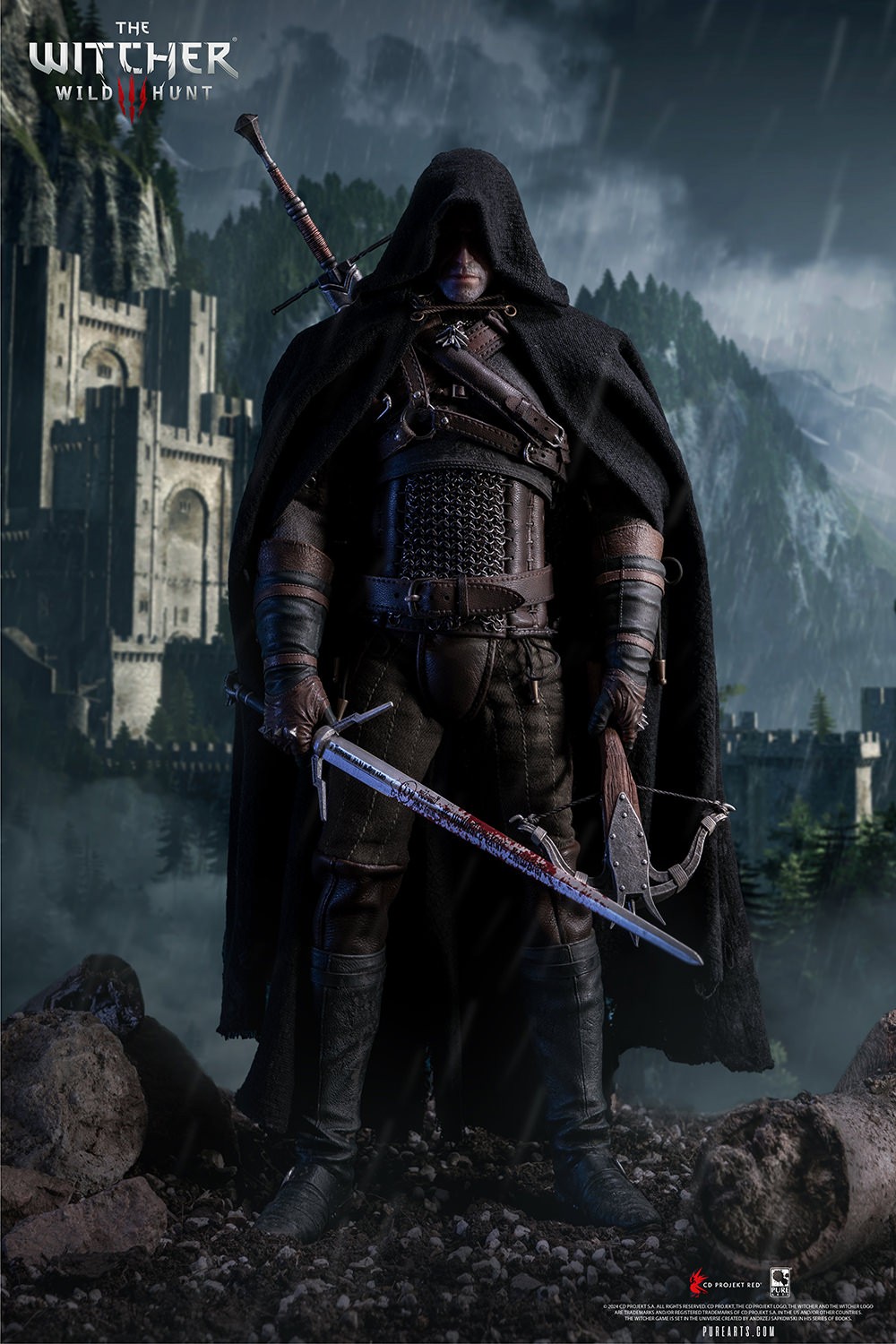 The Witcher 3: Wild Hunt Geralt of Rivia Sixth Scale Figure  (Prototype Shown) View 11