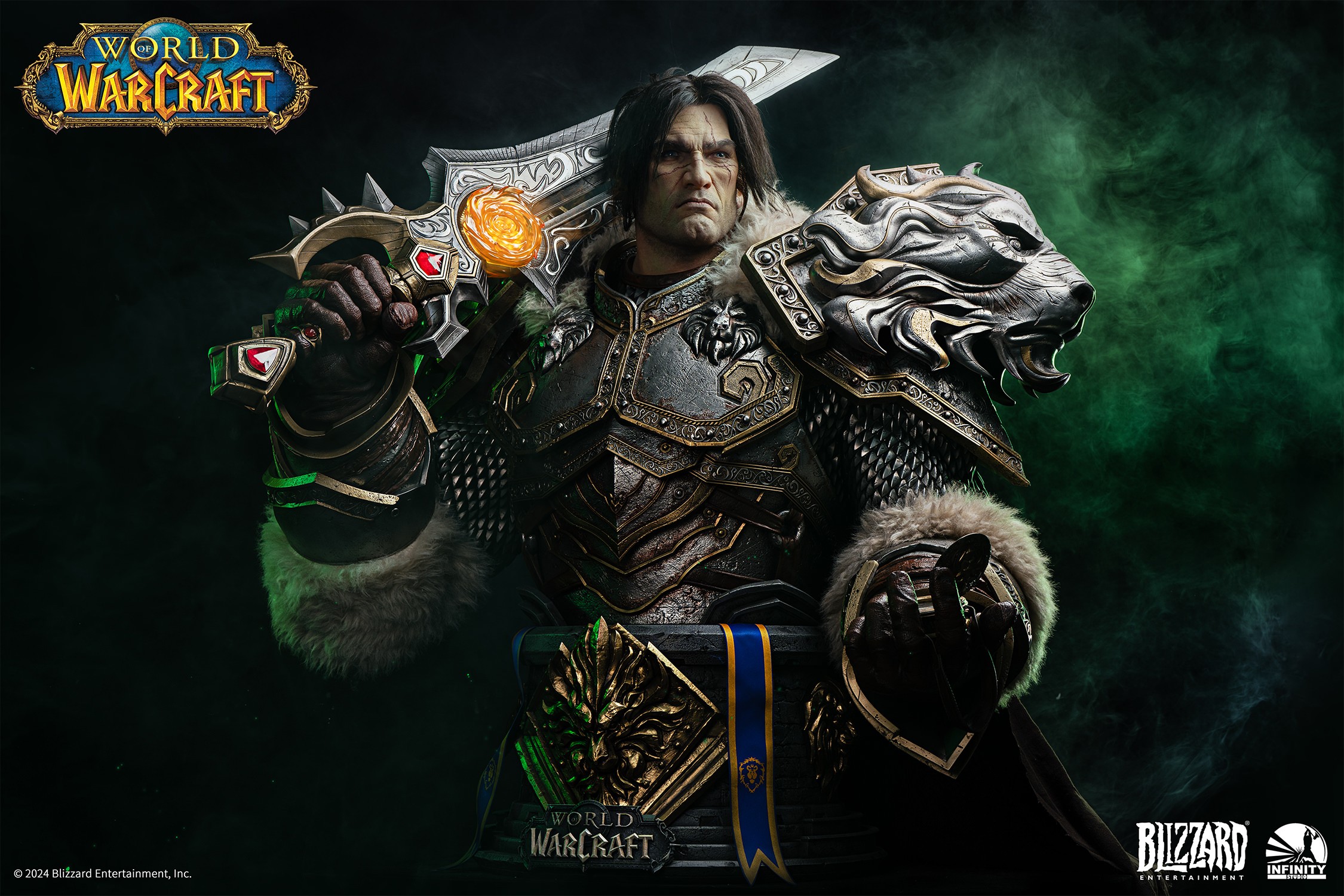 Warcraft Varian Wrynn Life-Size Bust  (Prototype Shown) View 2