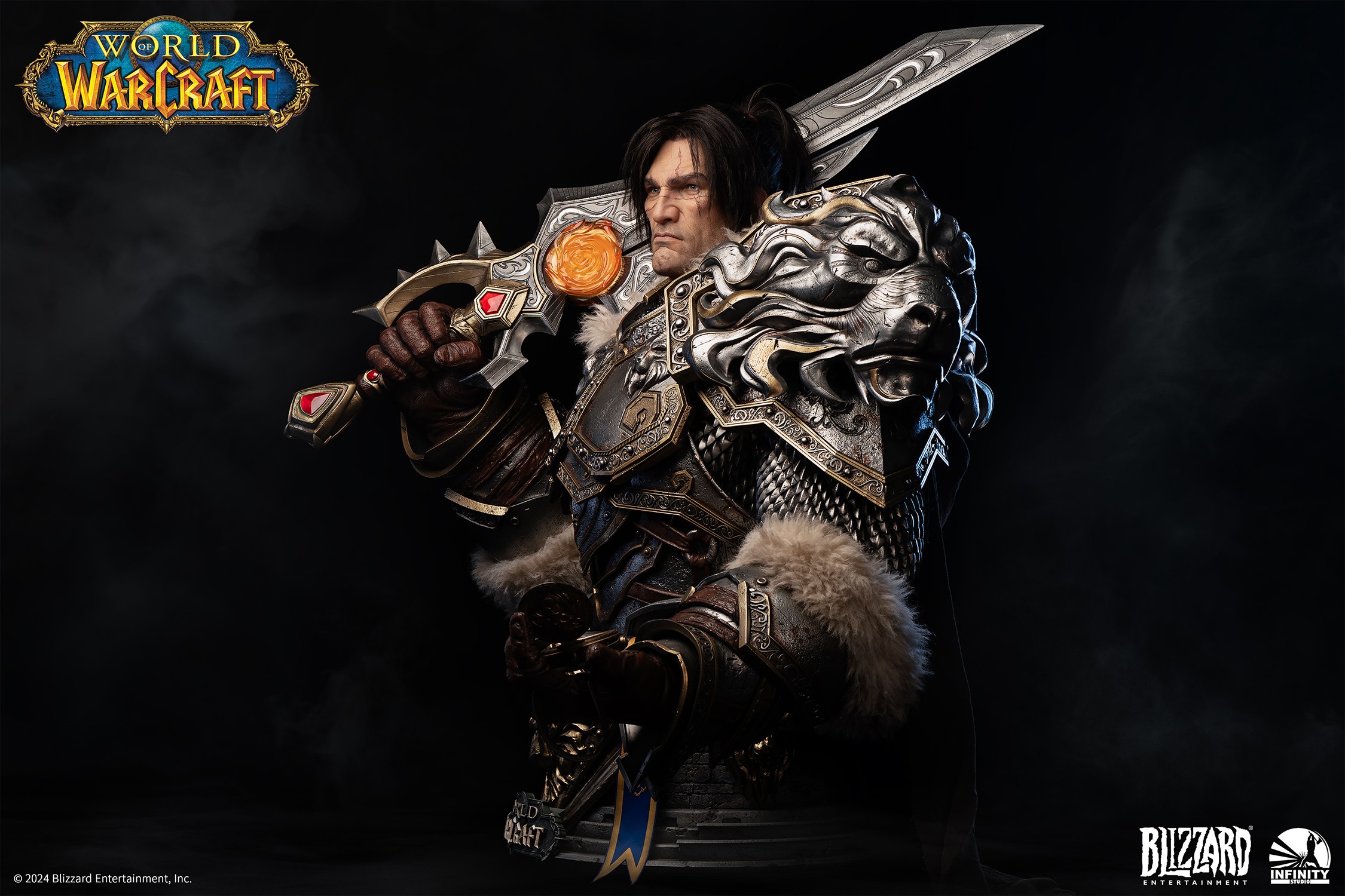 Warcraft Varian Wrynn Life-Size Bust  (Prototype Shown) View 6