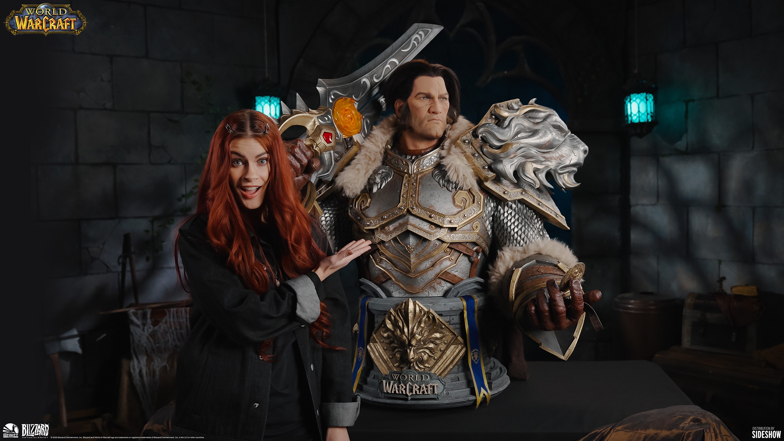 Warcraft Varian Wrynn Life-Size Bust  (Prototype Shown) View 1