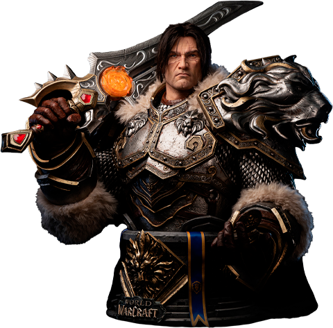 Warcraft Varian Wrynn Life-Size Bust  (Prototype Shown) View 16