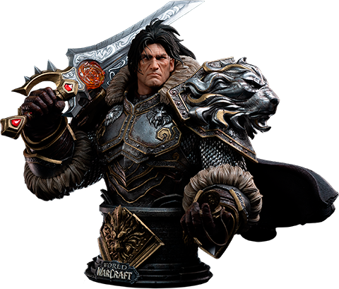 Warcraft Varian Wrynn Bust  (Prototype Shown) View 14